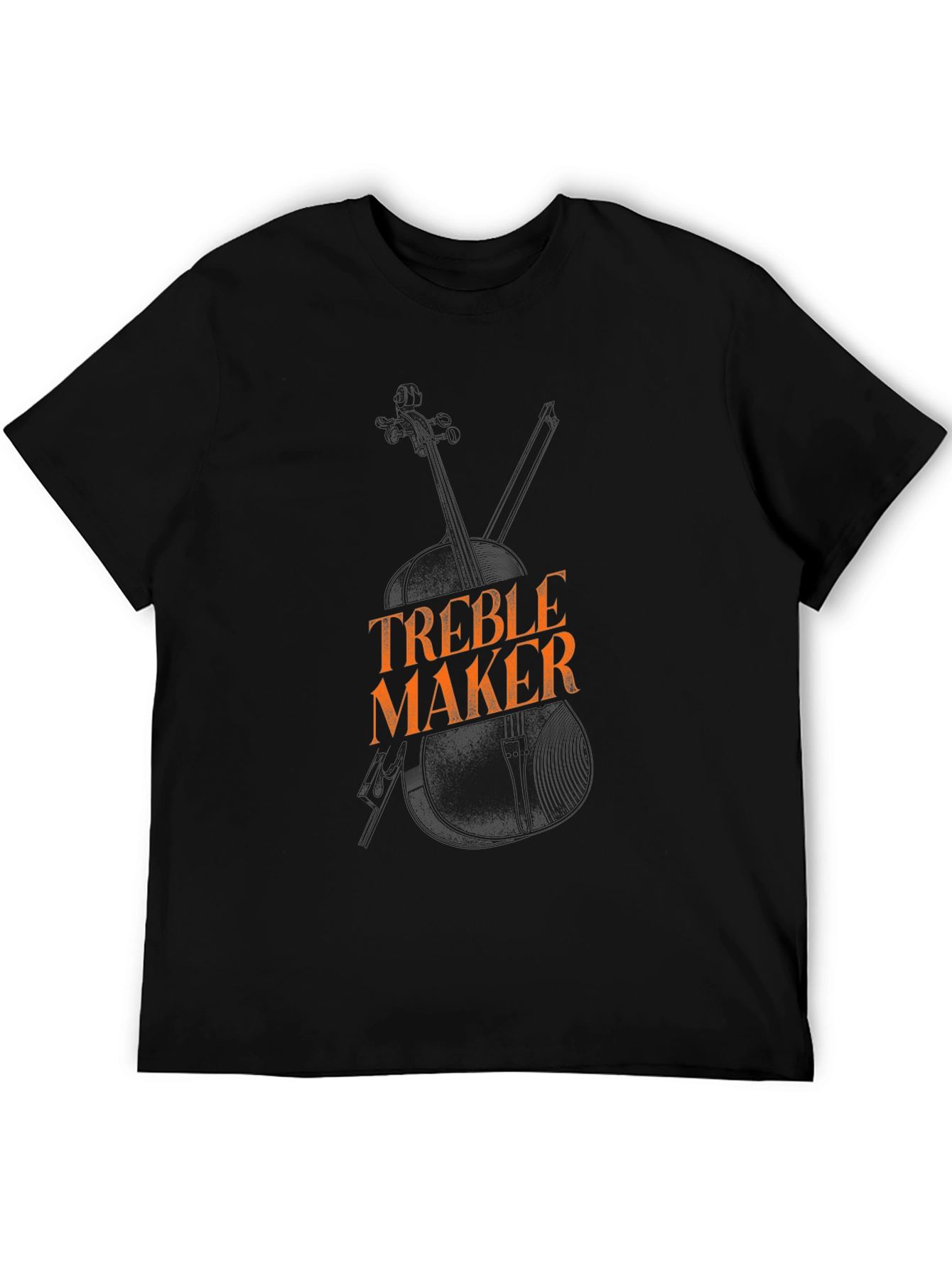 Black Treble Maker T-Shirt - Musical Humor Tee view 5
