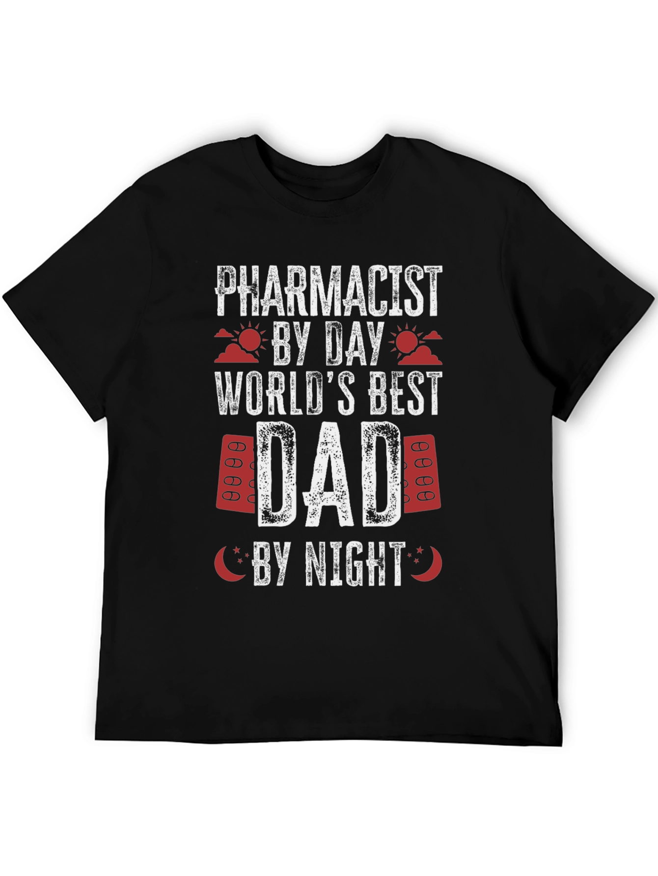 Black Pharmacist Dad T-Shirt - Best Dad Ever view 5