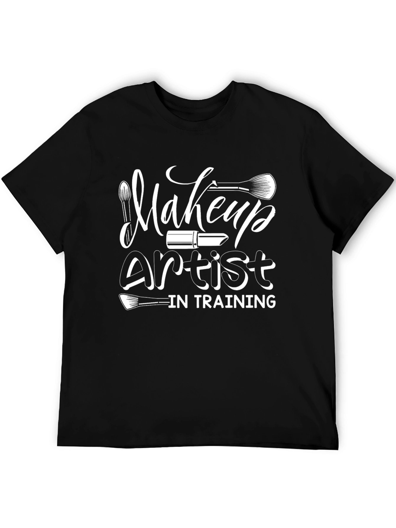Makeup Artist in Training Black Graphic Tee - 5