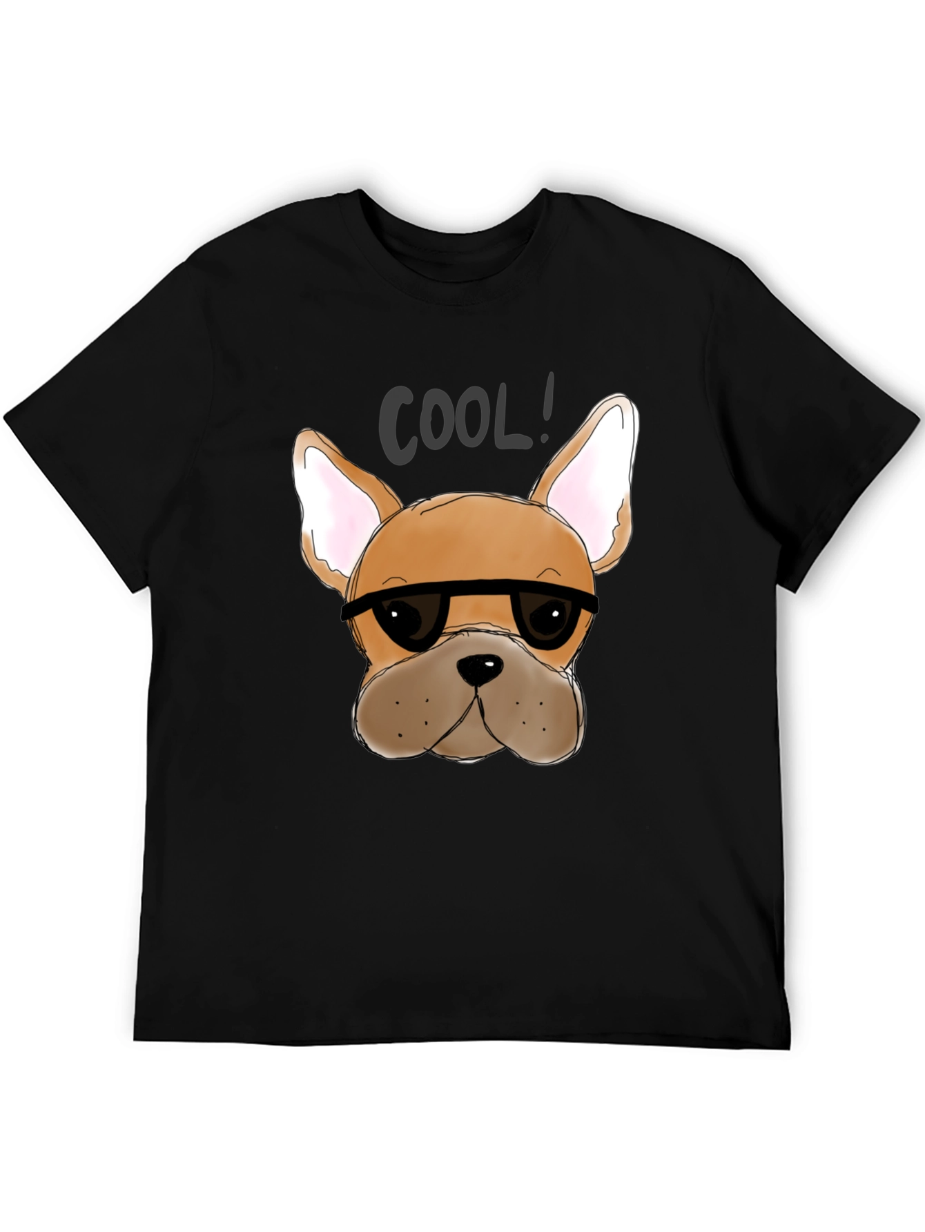 Black Cool Dog T-Shirt - Black view 5