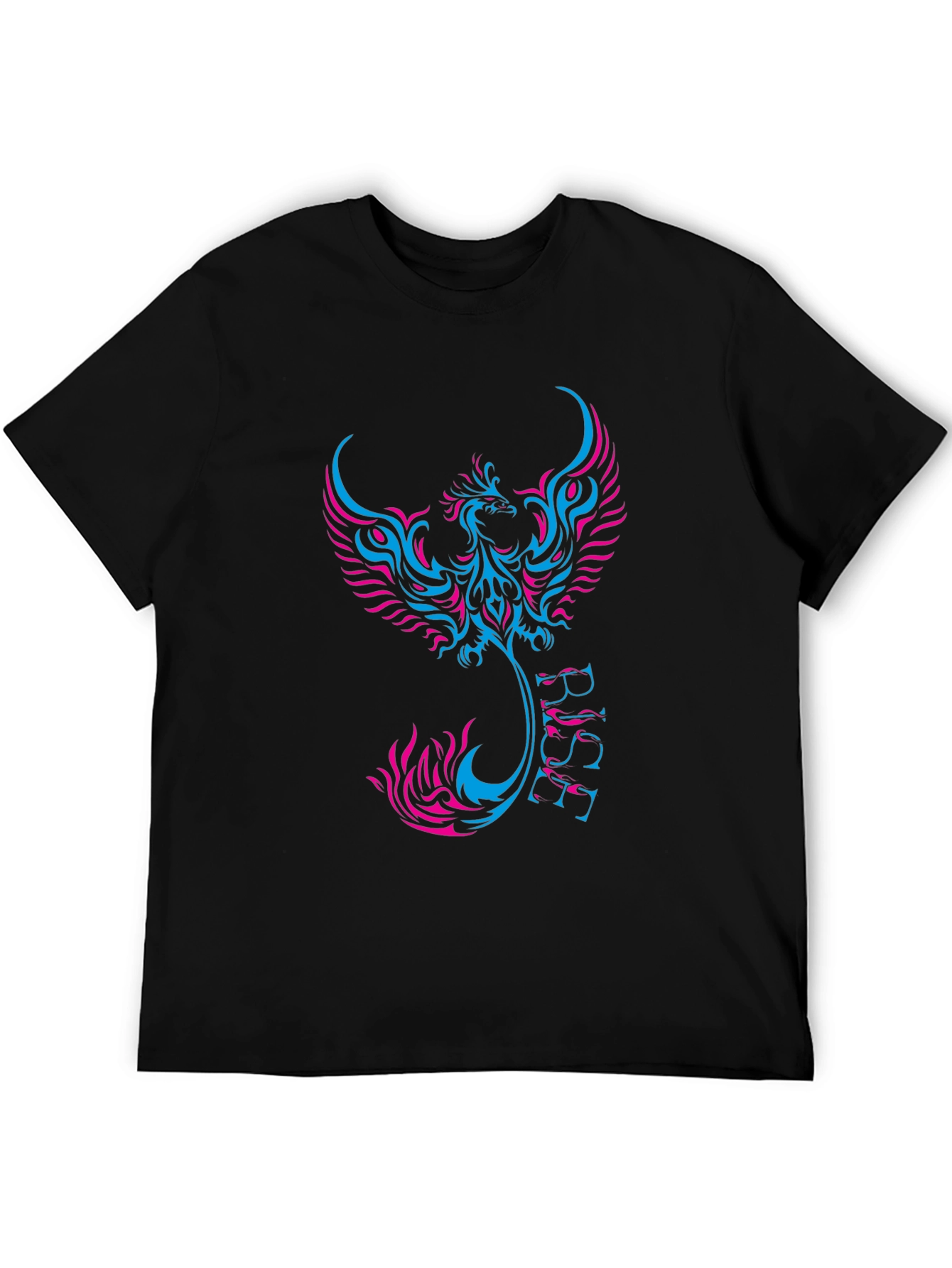 Black Phoenix Rise Graphic Black Tee view 5