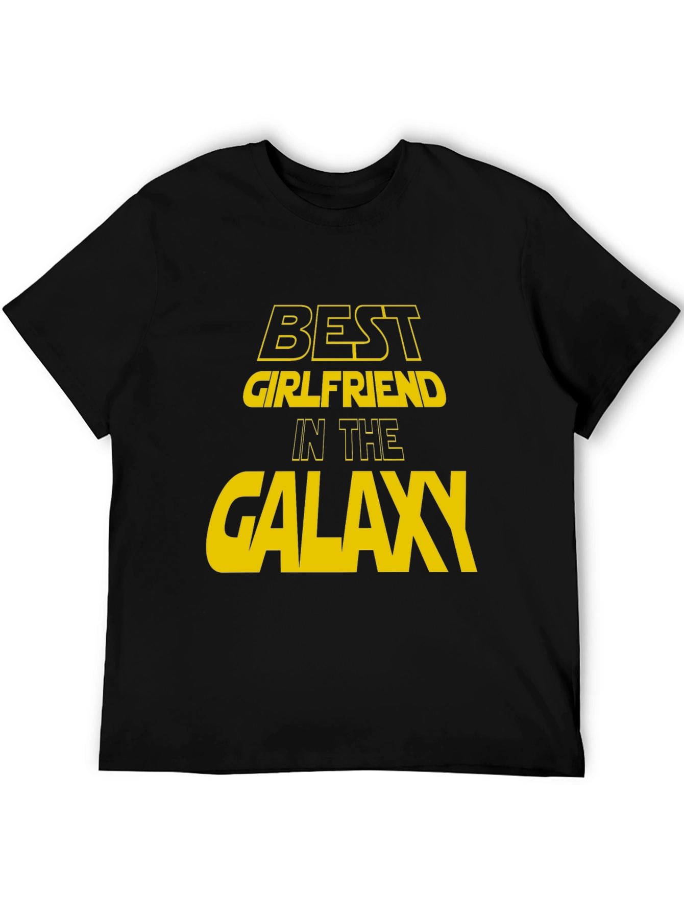 Black Best Girlfriend in the Galaxy Graphic T-Shirt view 5