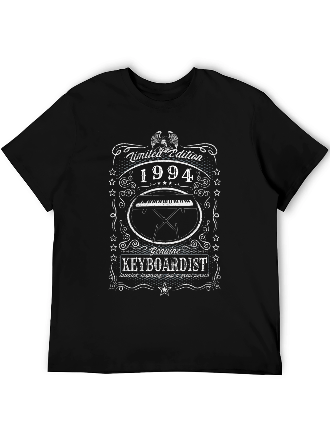 Black Limited Edition 1994 Keyboardist Black T-Shirt view 5