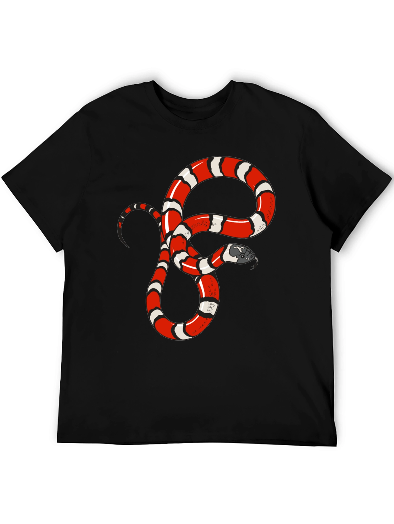 Black Snake Graphic Tee - Bold Reptile Design view 5