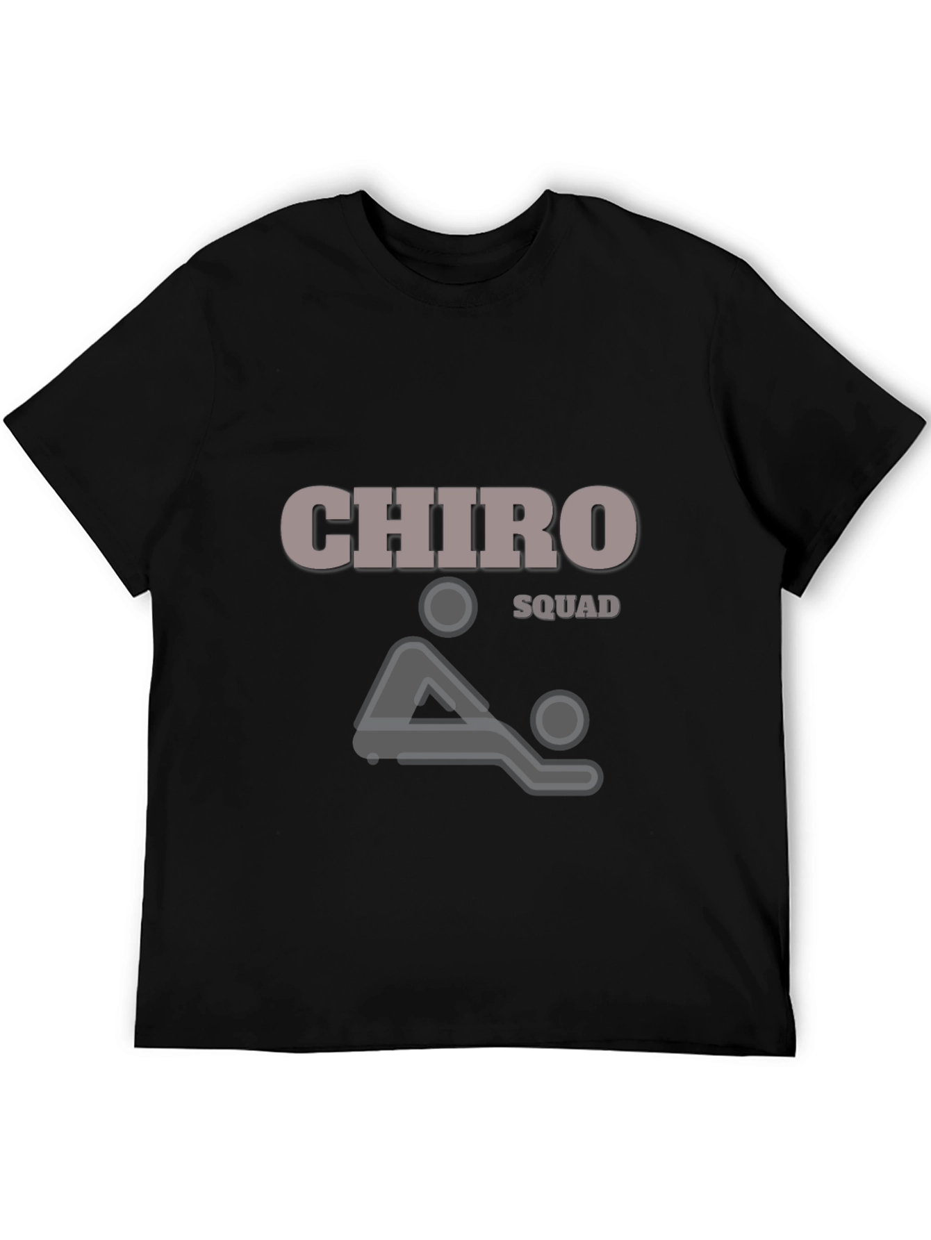 Black Chiro Squad Graphic T-Shirt - Chiropractic Humor Tee view 5
