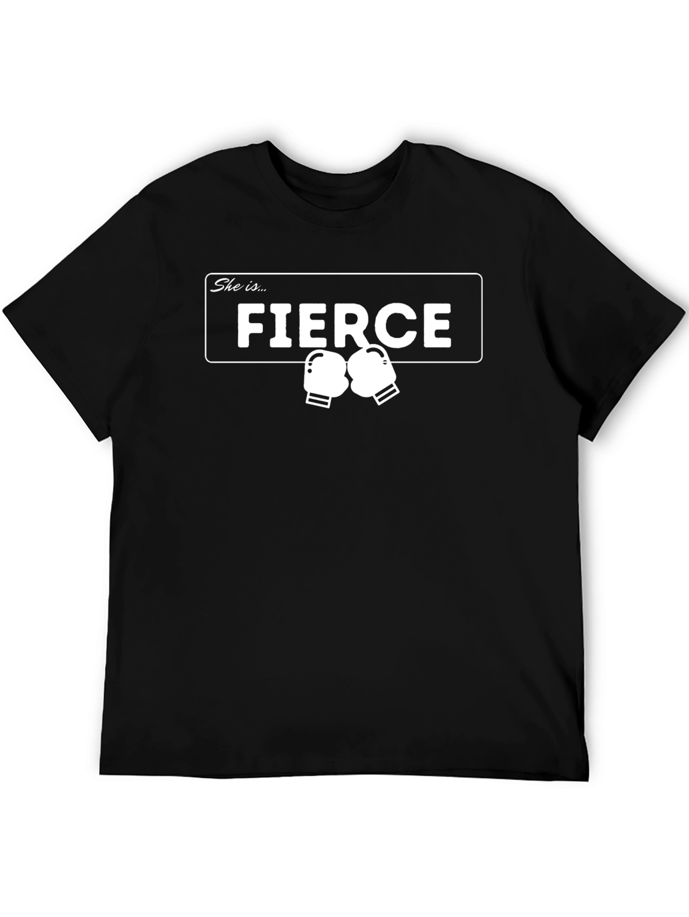 Black Fierce Boxing Gloves Graphic T-Shirt - Stylish Comfort view 5