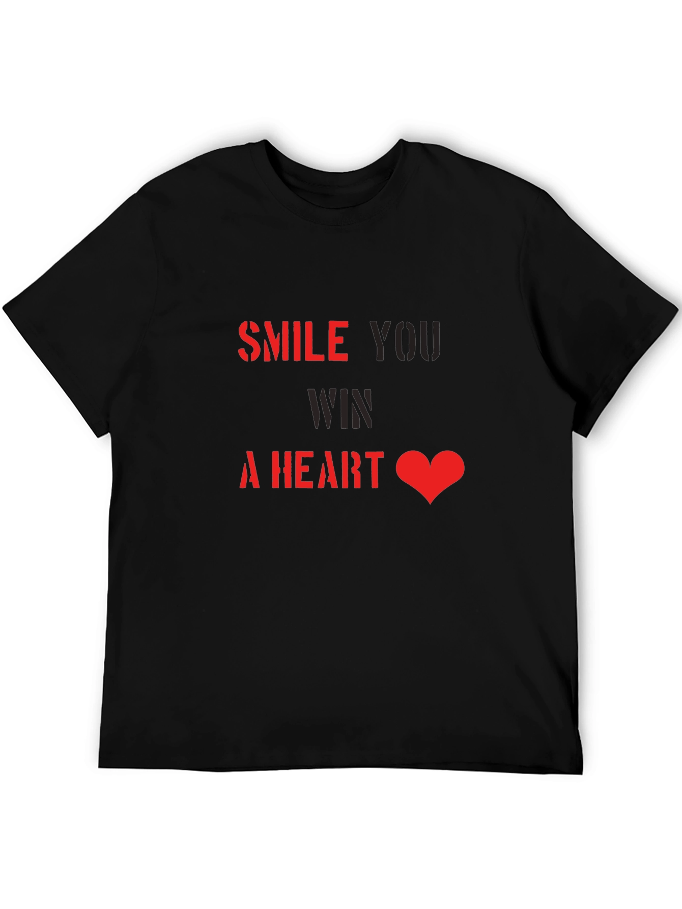 Black Smile Win a Heart T-Shirt view 5