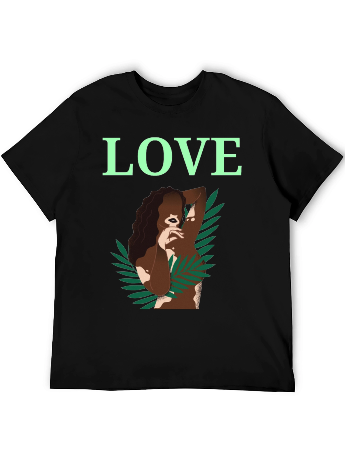 Black LOVE Graphic T-Shirt - Vitiligo Awareness view 5
