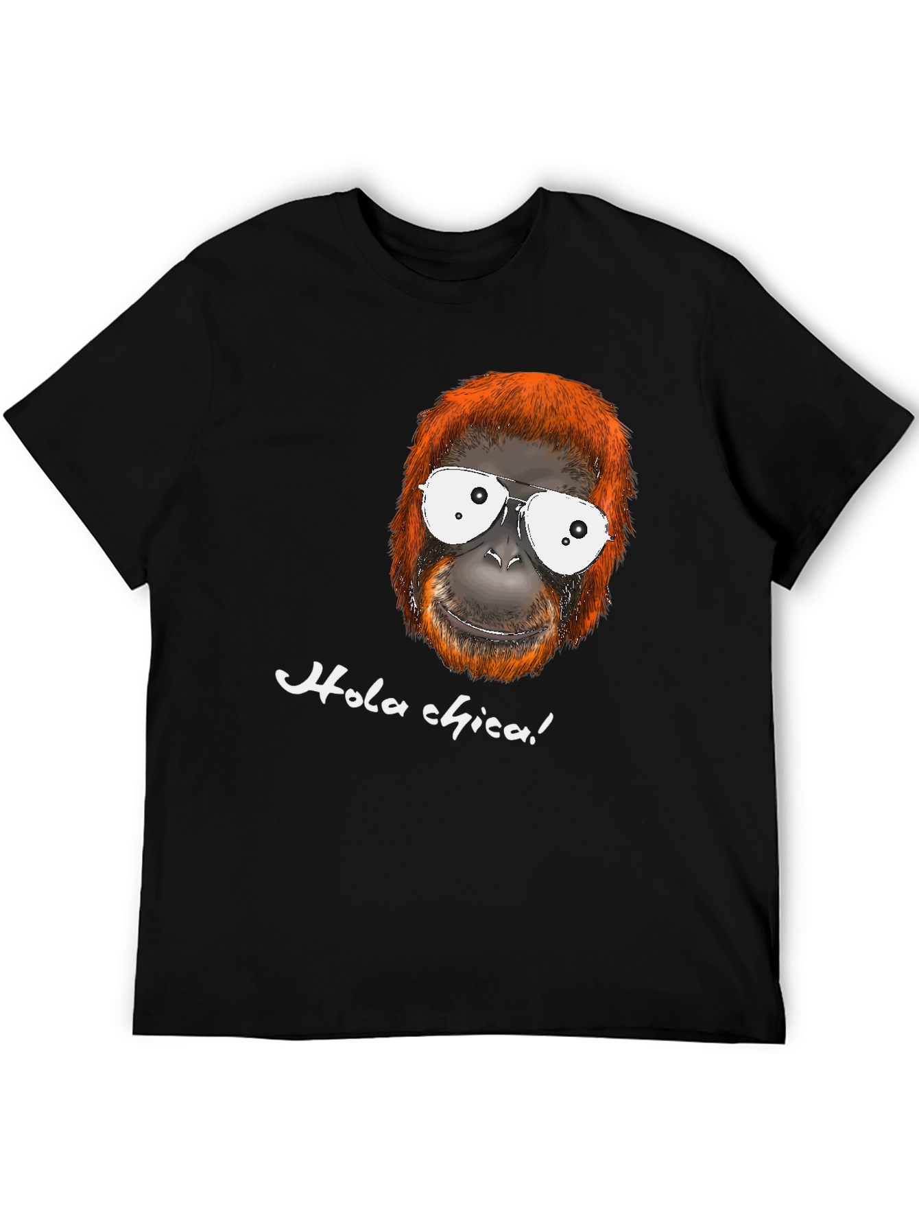 Black Funny Orangutan T-Shirt - Hola Chica! view 5