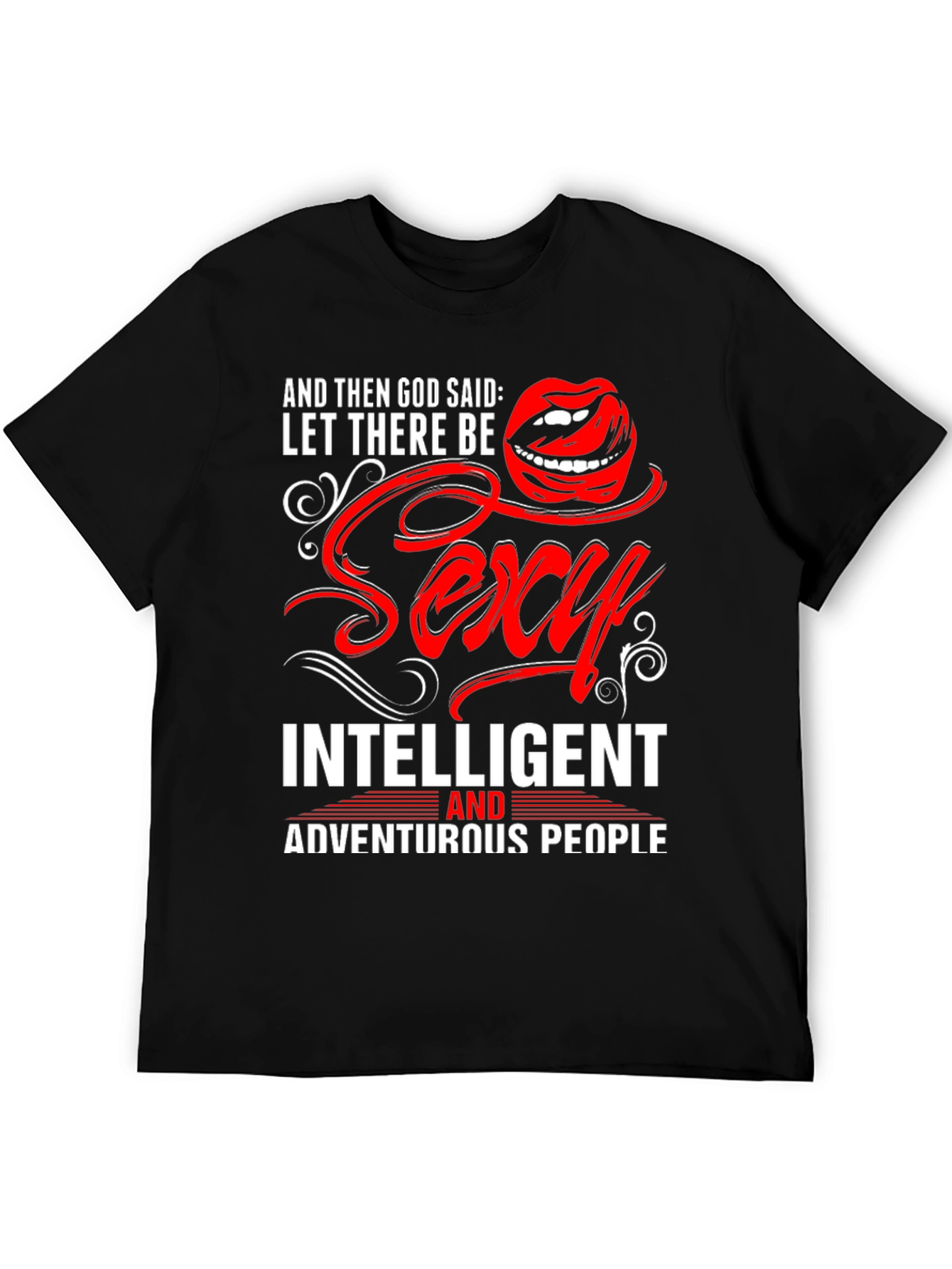 Black Sexy Intelligent Adventurous People T-Shirt view 5