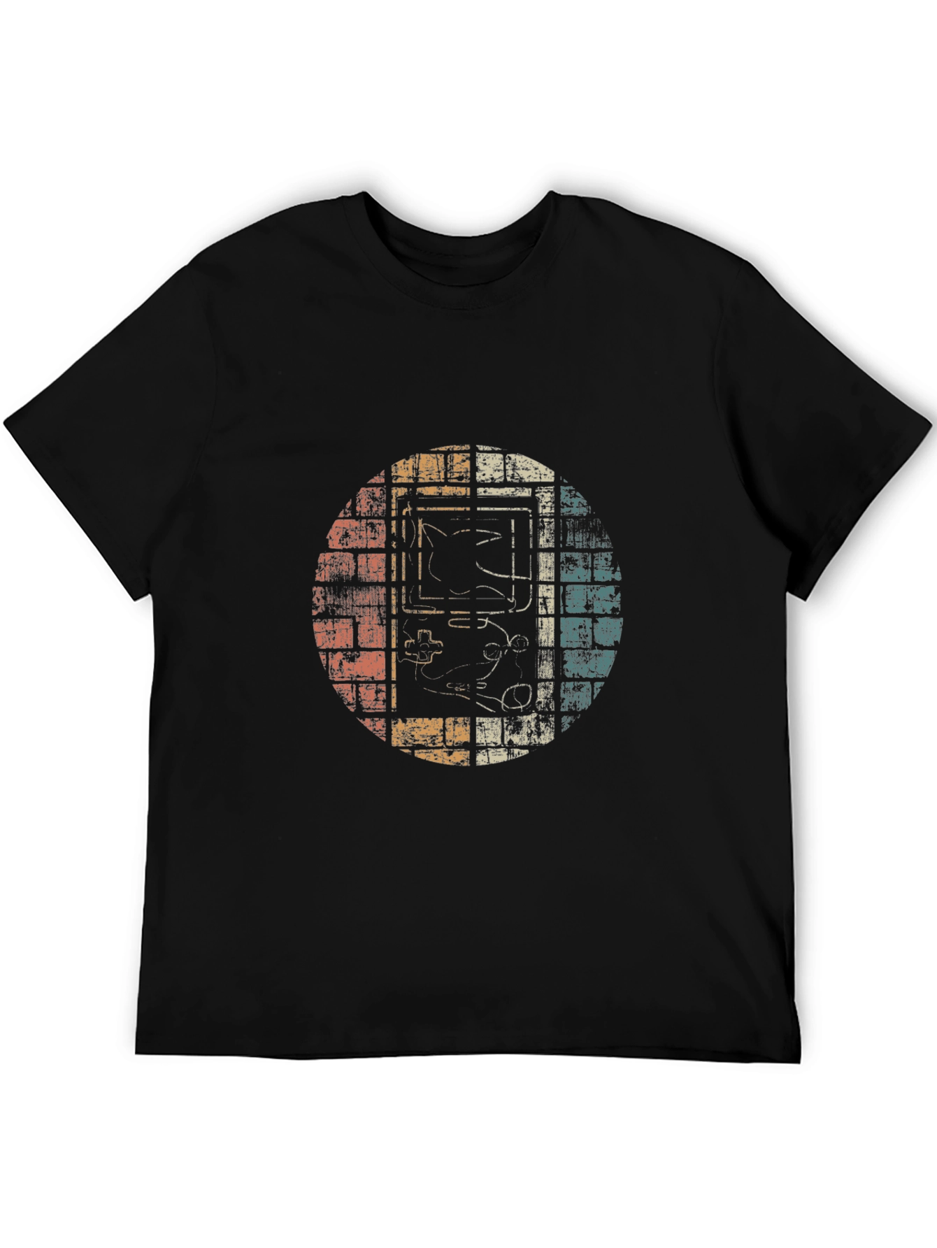 Black Retro Game Console T-Shirt - Vintage Graphic Tee view 5