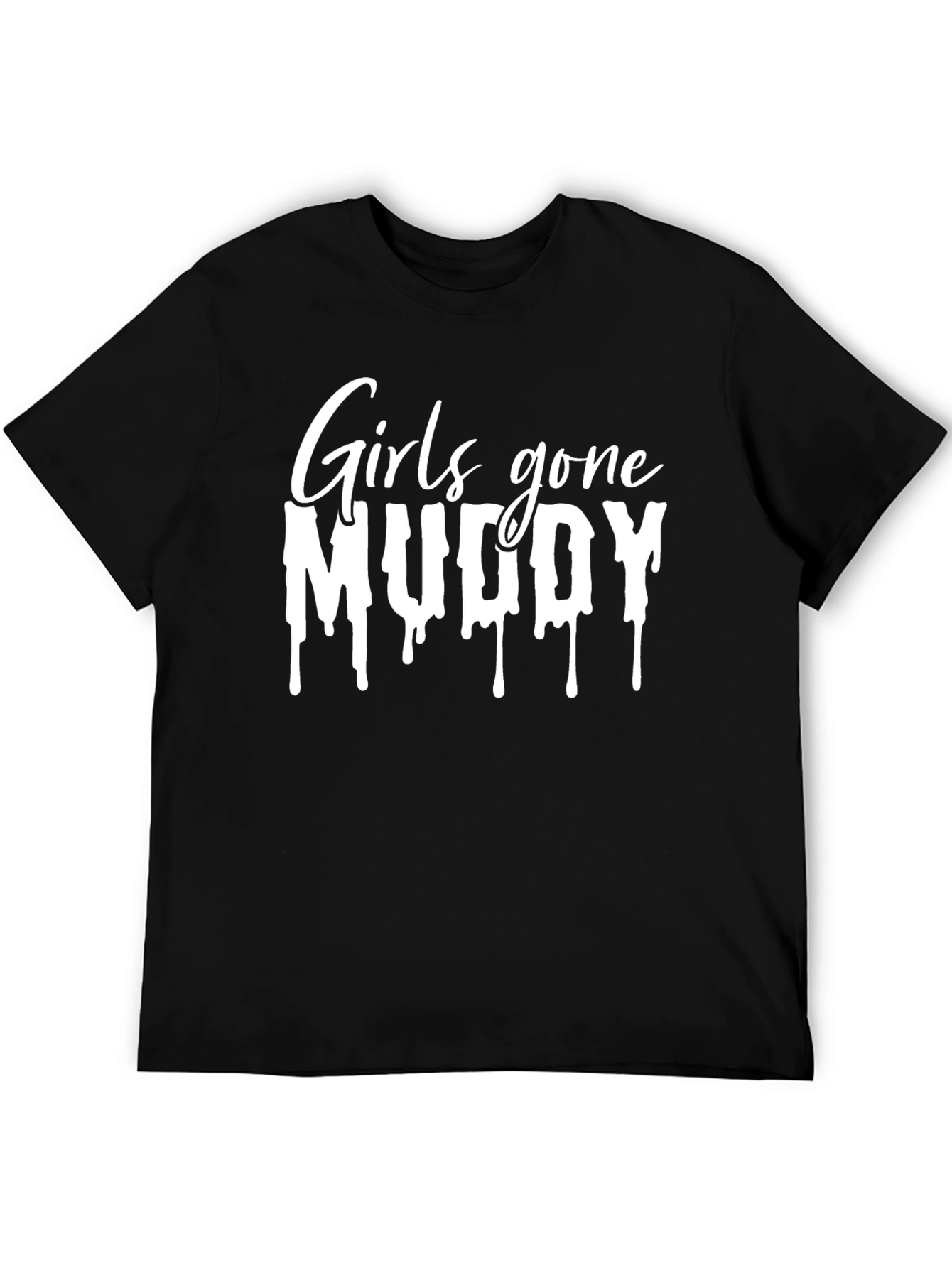 Black Girls Gone Muddy T-Shirt - Black view 5