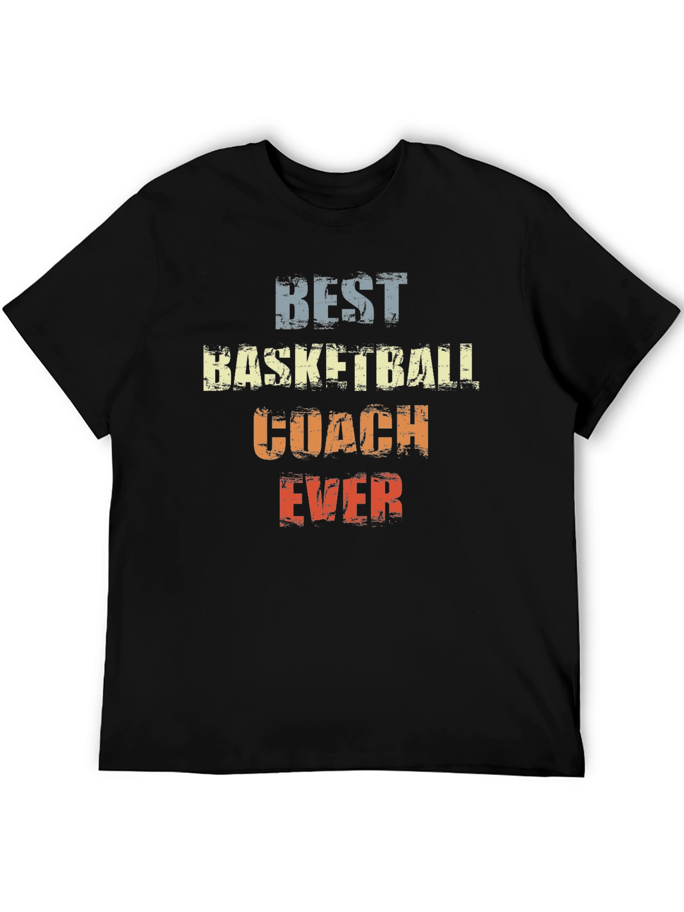 Black Best Basketball Coach Ever T-Shirt view 5