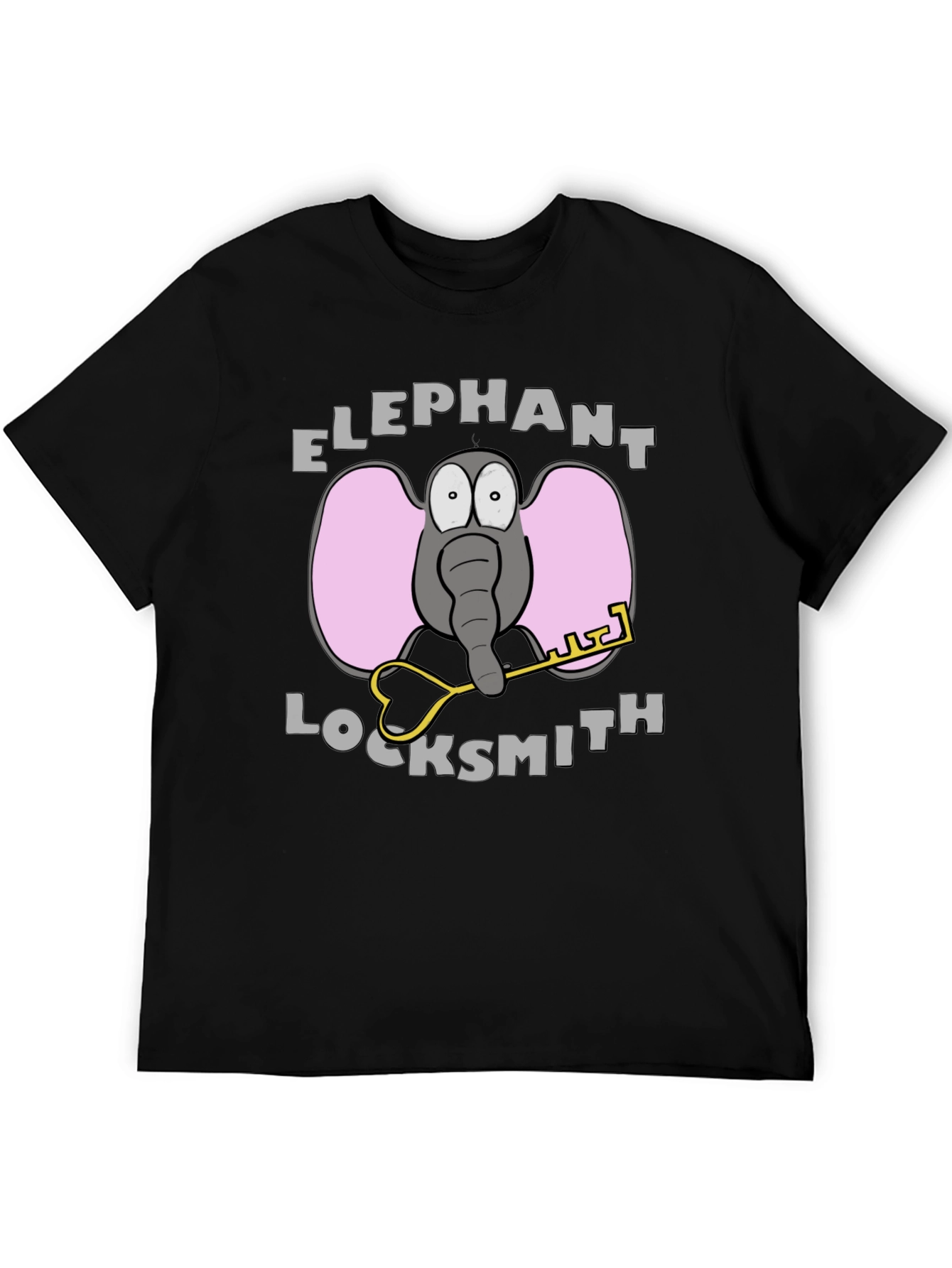 Black Elephant Locksmith Graphic T-Shirt view 5