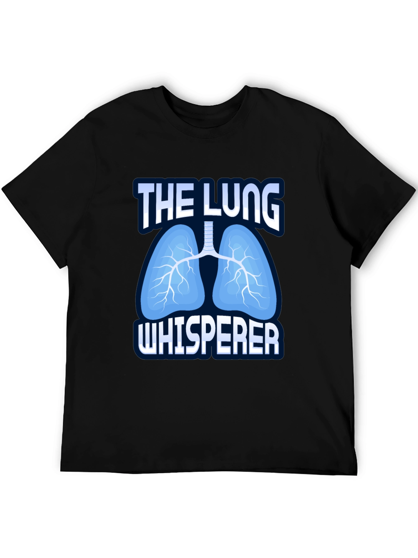 Black The Lung Whisperer T-Shirt - Funny Respiratory Therapist Tee view 5