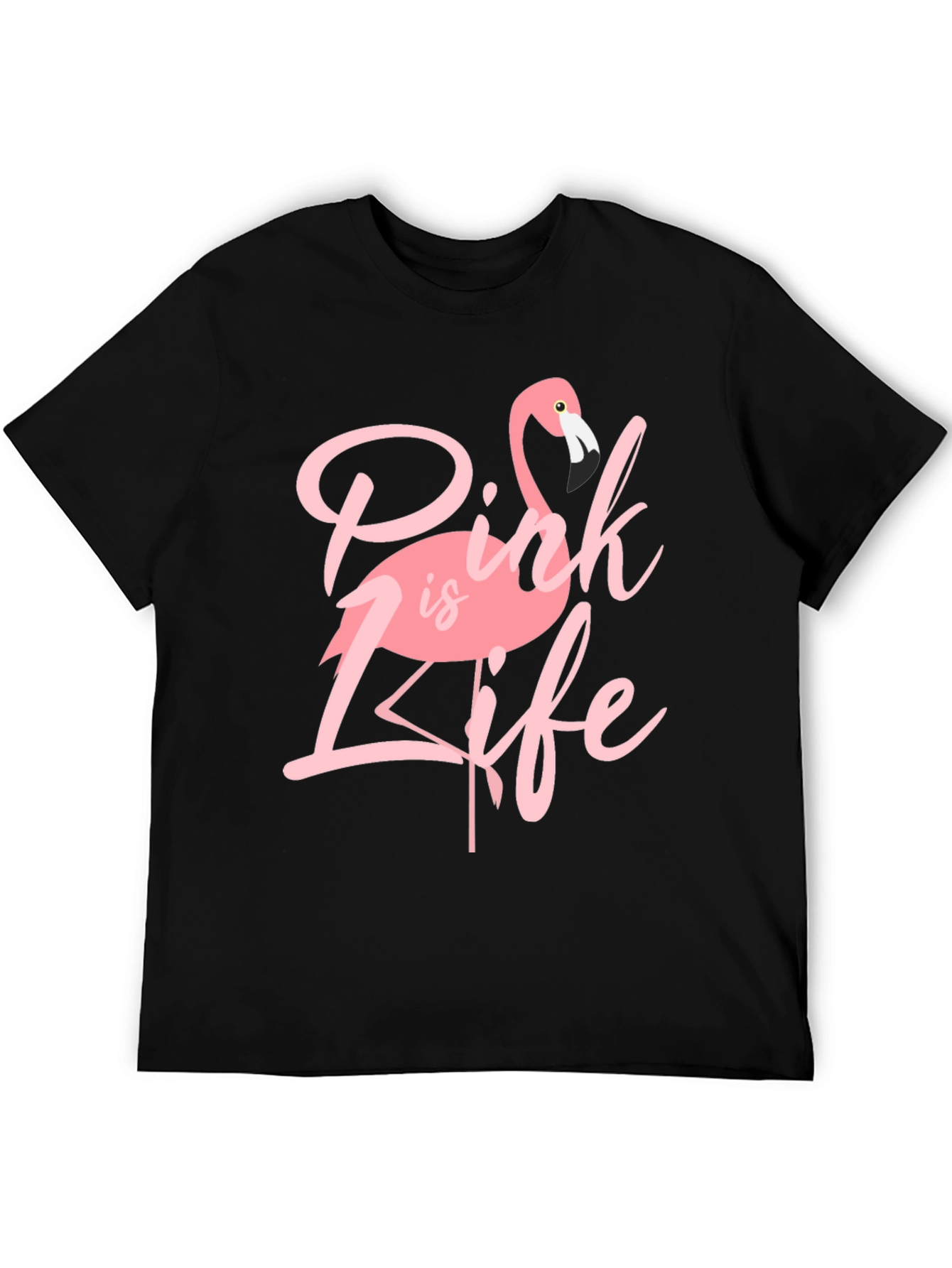 Black Pink is Life Graphic T-Shirt - Flamingo Tee view 5