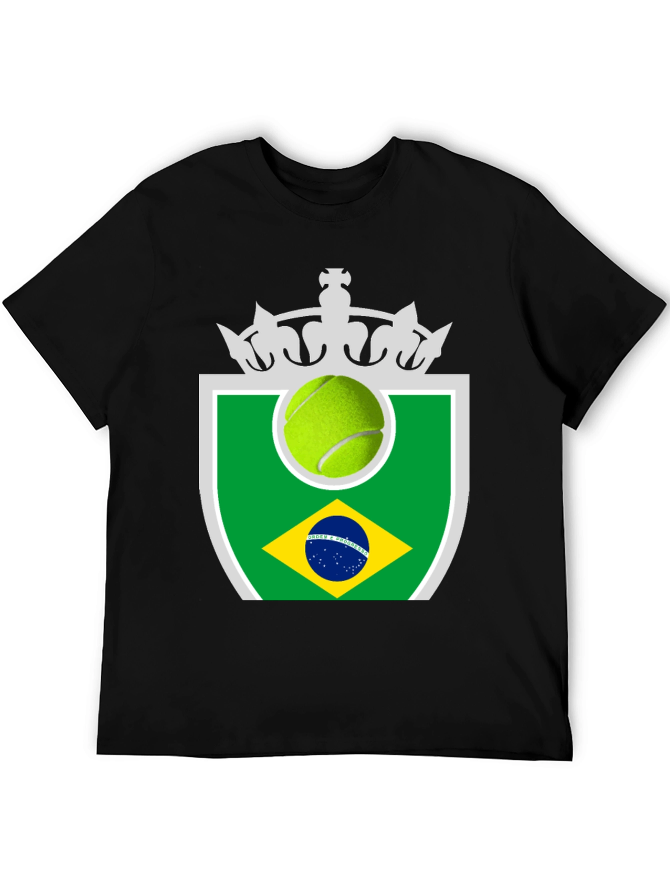 Black Brazil Tennis T-Shirt view 5