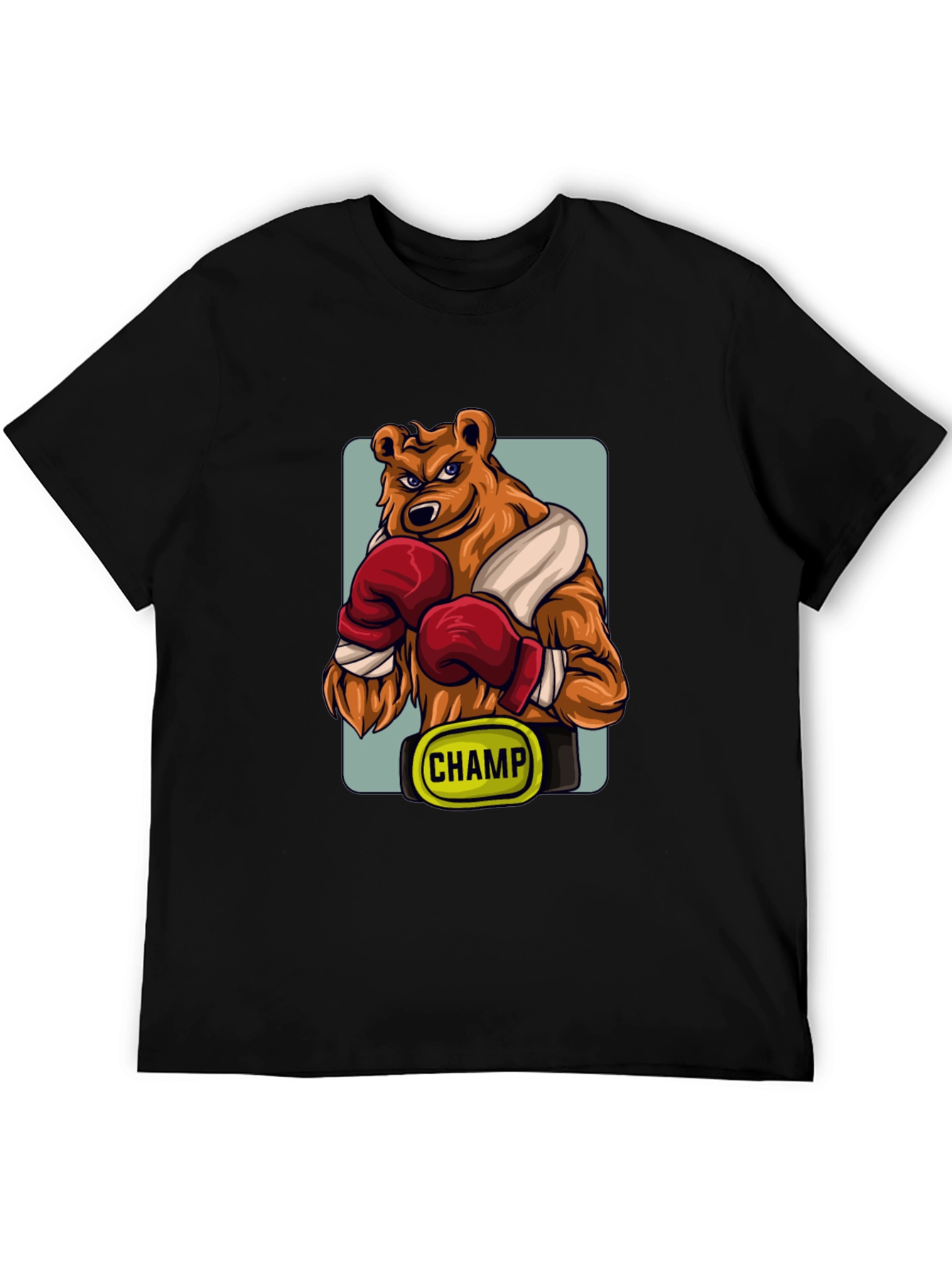 Black Boxing Bear Champ Graphic T-Shirt view 5