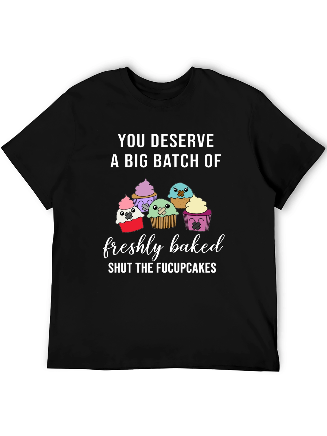 Black Shut The Fucupcakes Graphic Tee view 5