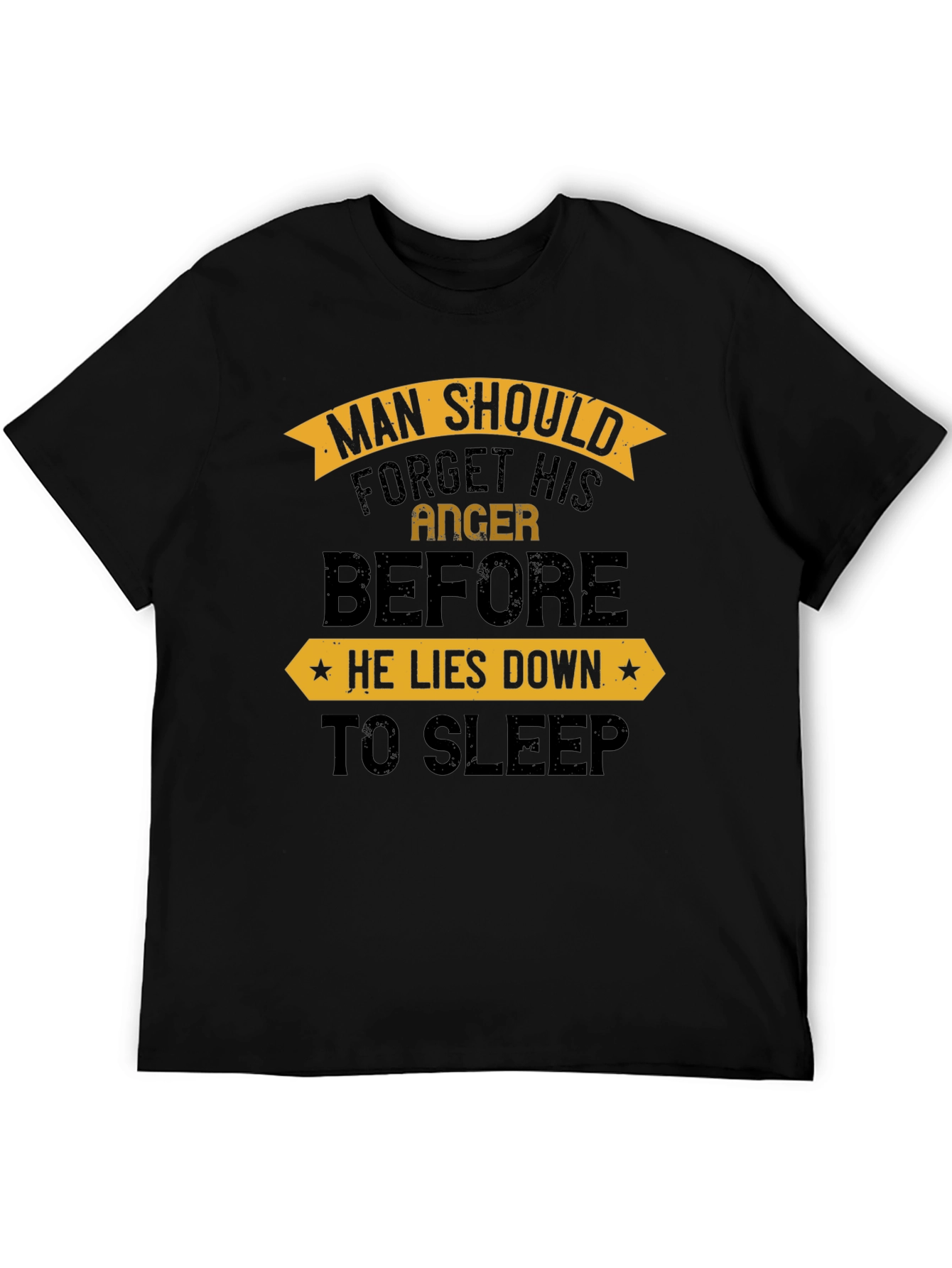 Black Man Should Forget Anger Before Sleep T-Shirt view 5