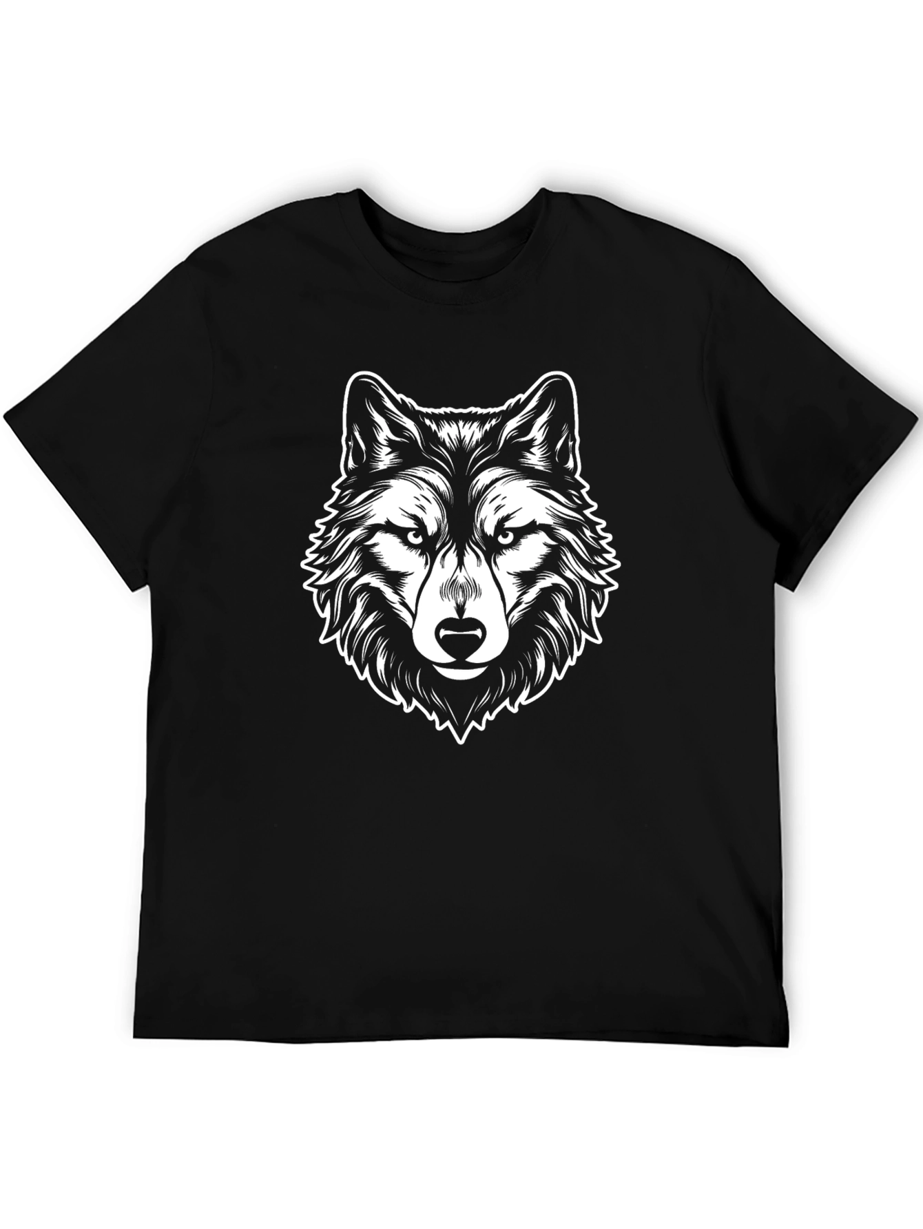 Black Black Wolf Graphic T-Shirt - Fierce & Stylish view 5