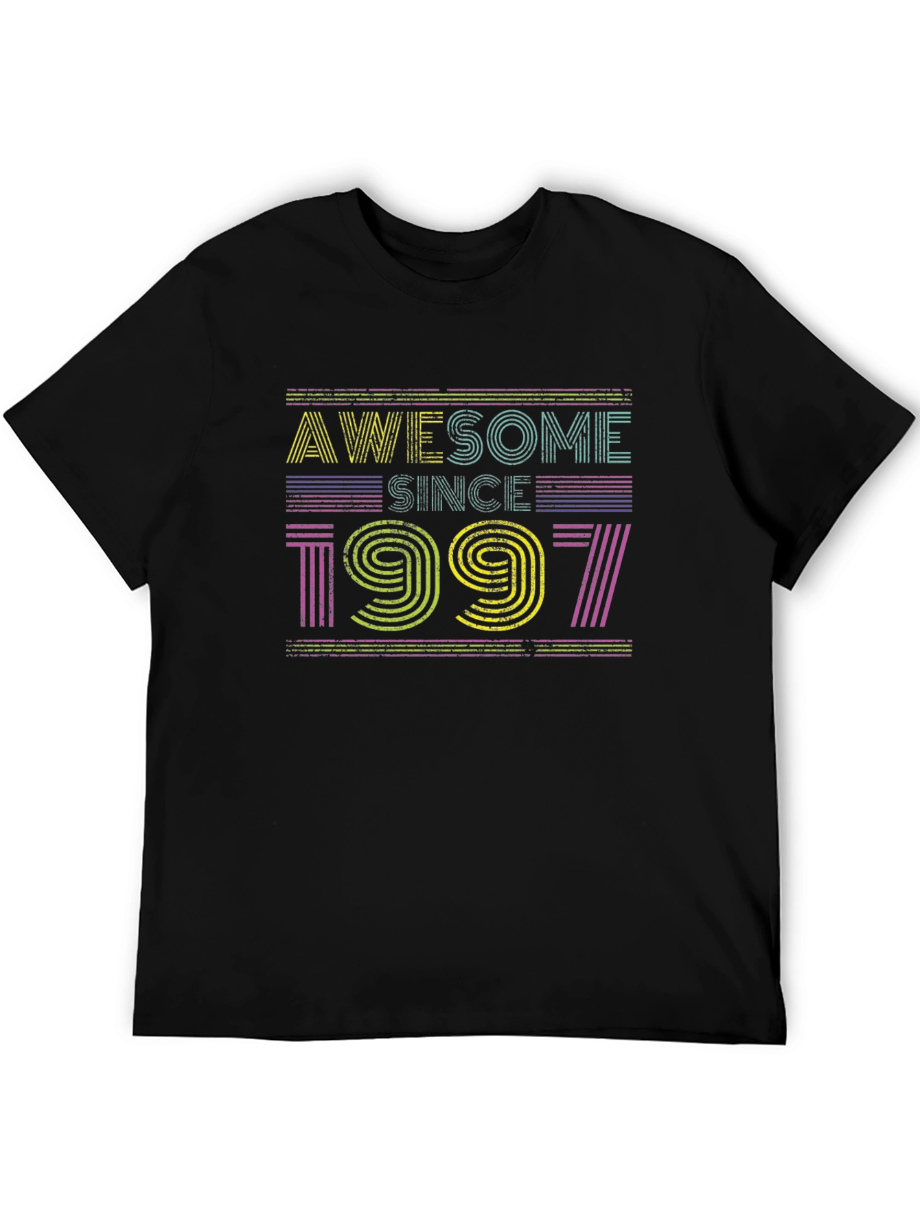 Black Awesome Since 1997 Graphic T-Shirt view 5