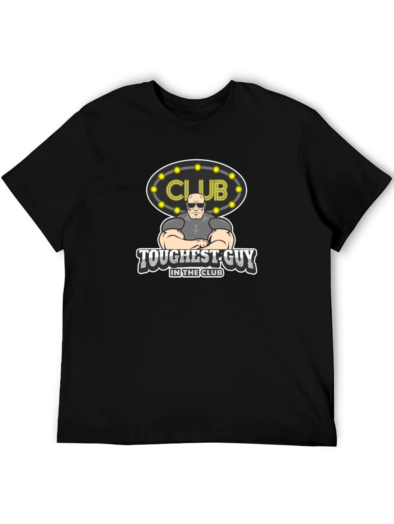 Black Toughest Guy in the Club Graphic Tee view 5