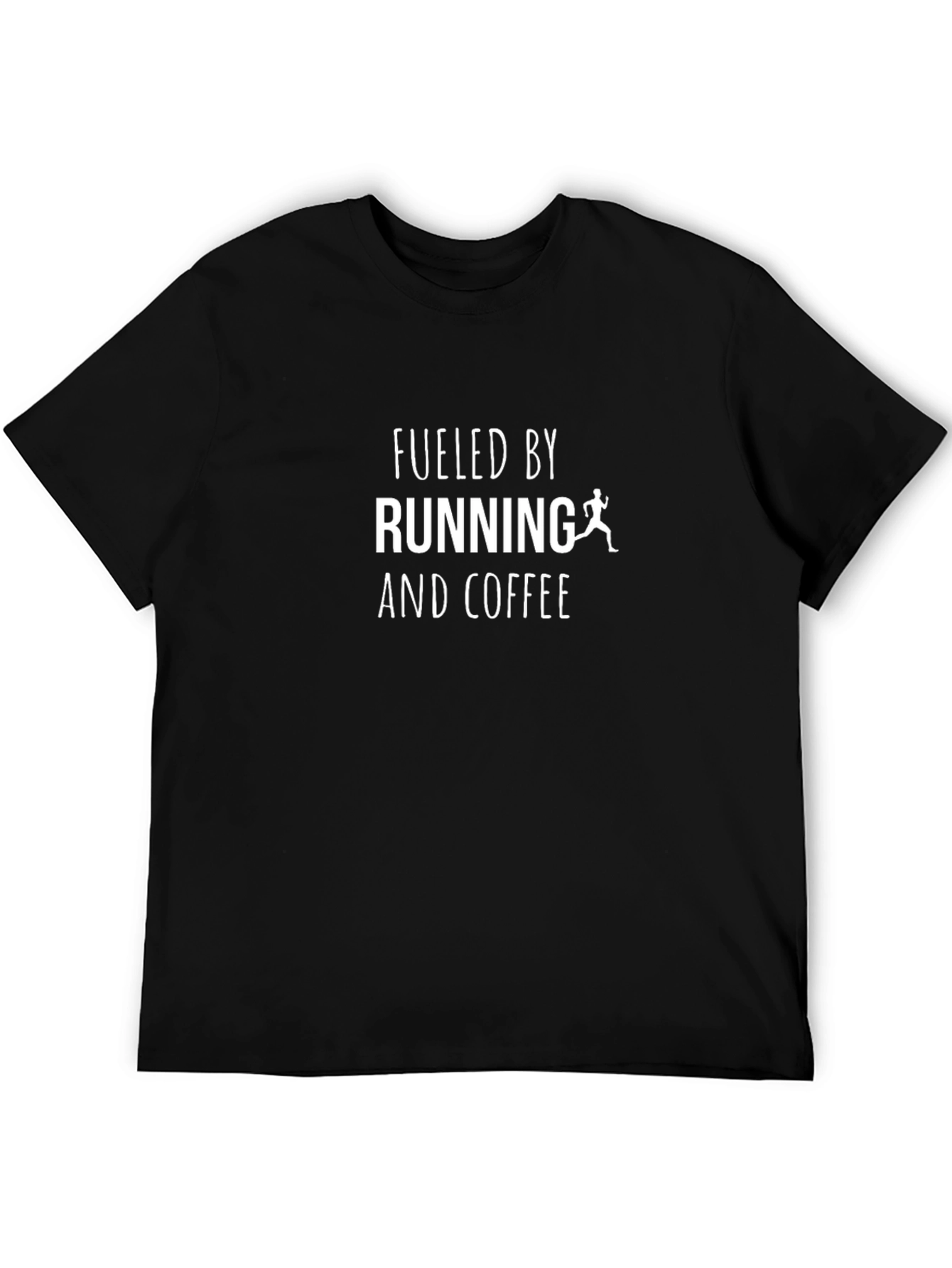 Black Fueled by Running and Coffee T-Shirt view 5