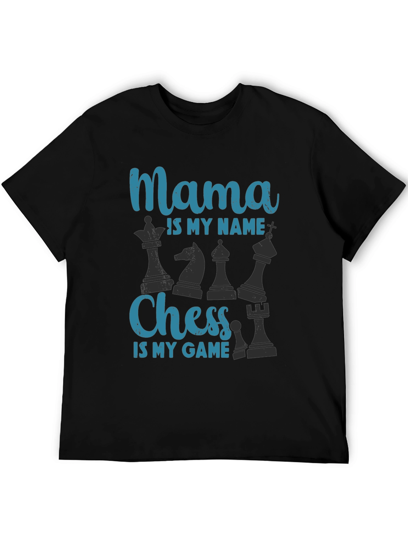 Black Mama Chess T-Shirt - Chess Lover Tee view 5