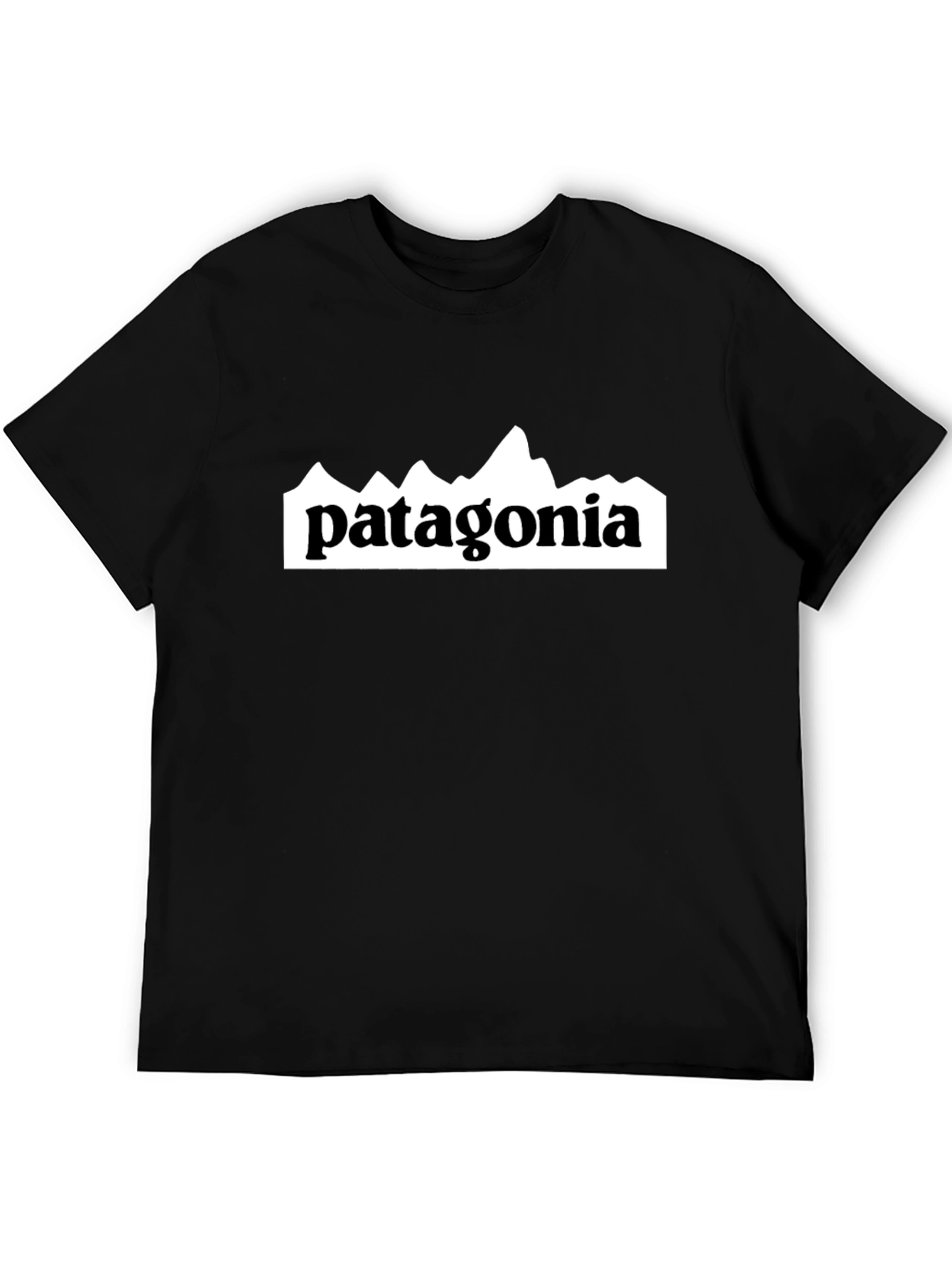 Black Men's Black Patagonia Graphic T-Shirt view 5