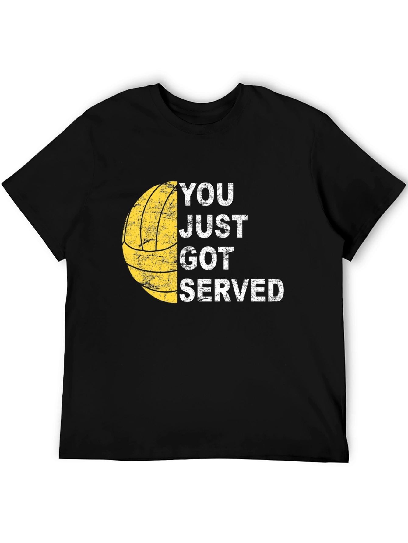 Black You Just Got Served T-Shirt Volleyball Tee view 5