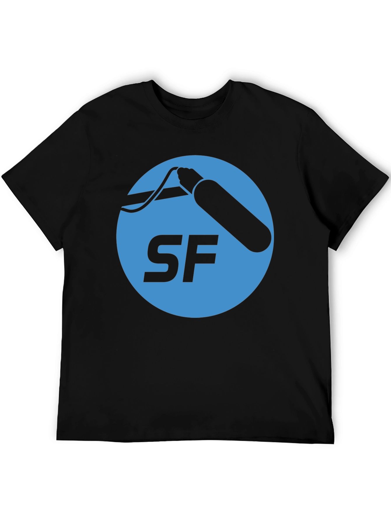 Black SF Logo Graphic T-Shirt - Stylish and Comfortable view 5