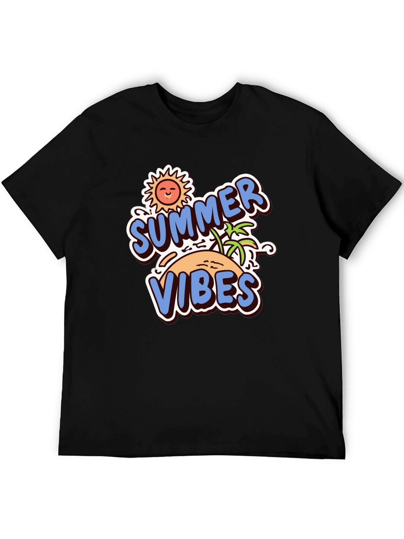 Black Summer Vibes Graphic Tee view 5