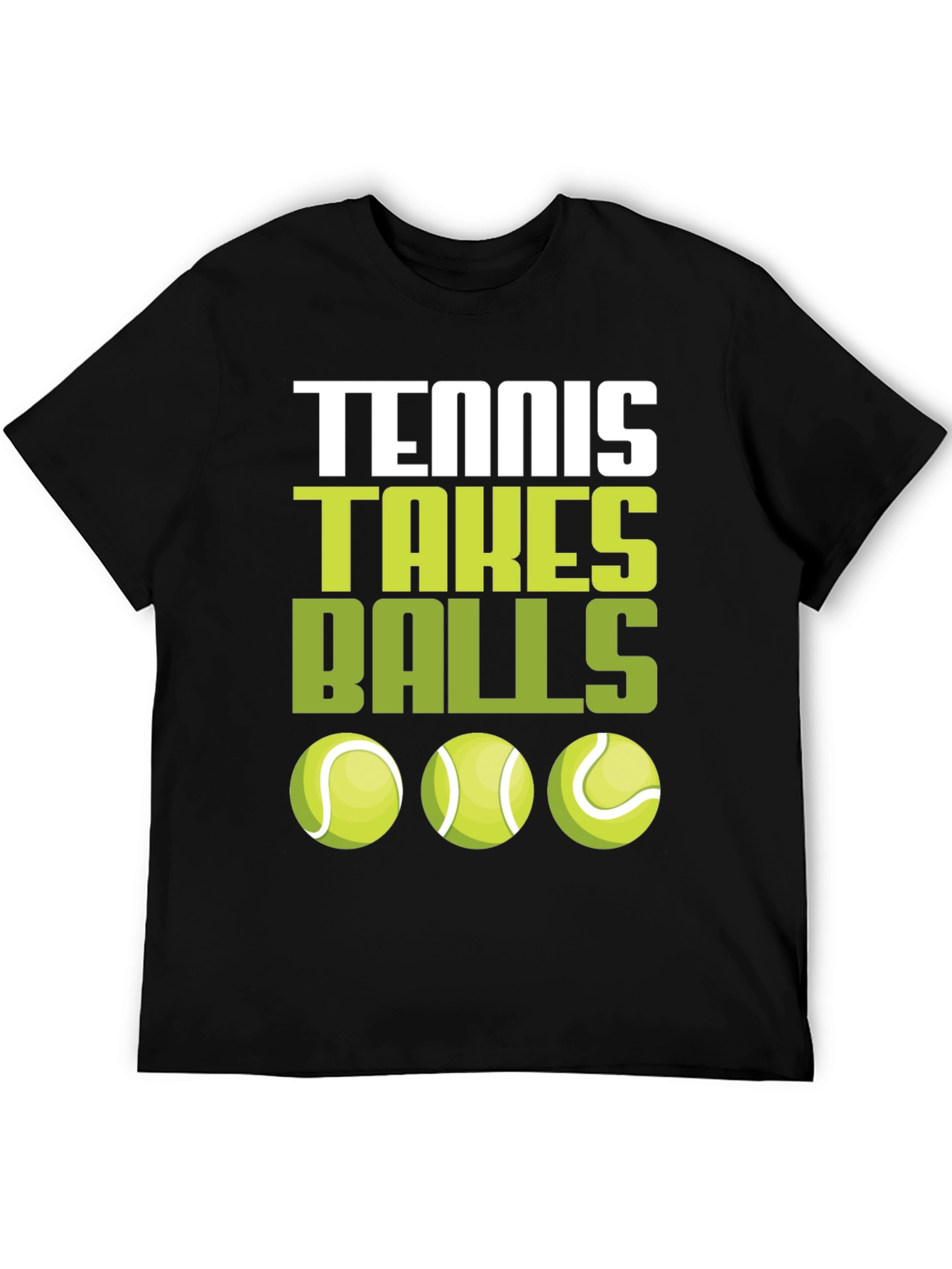 Tennis Takes Balls T-Shirt | Funny Tennis Graphic Tee - 5