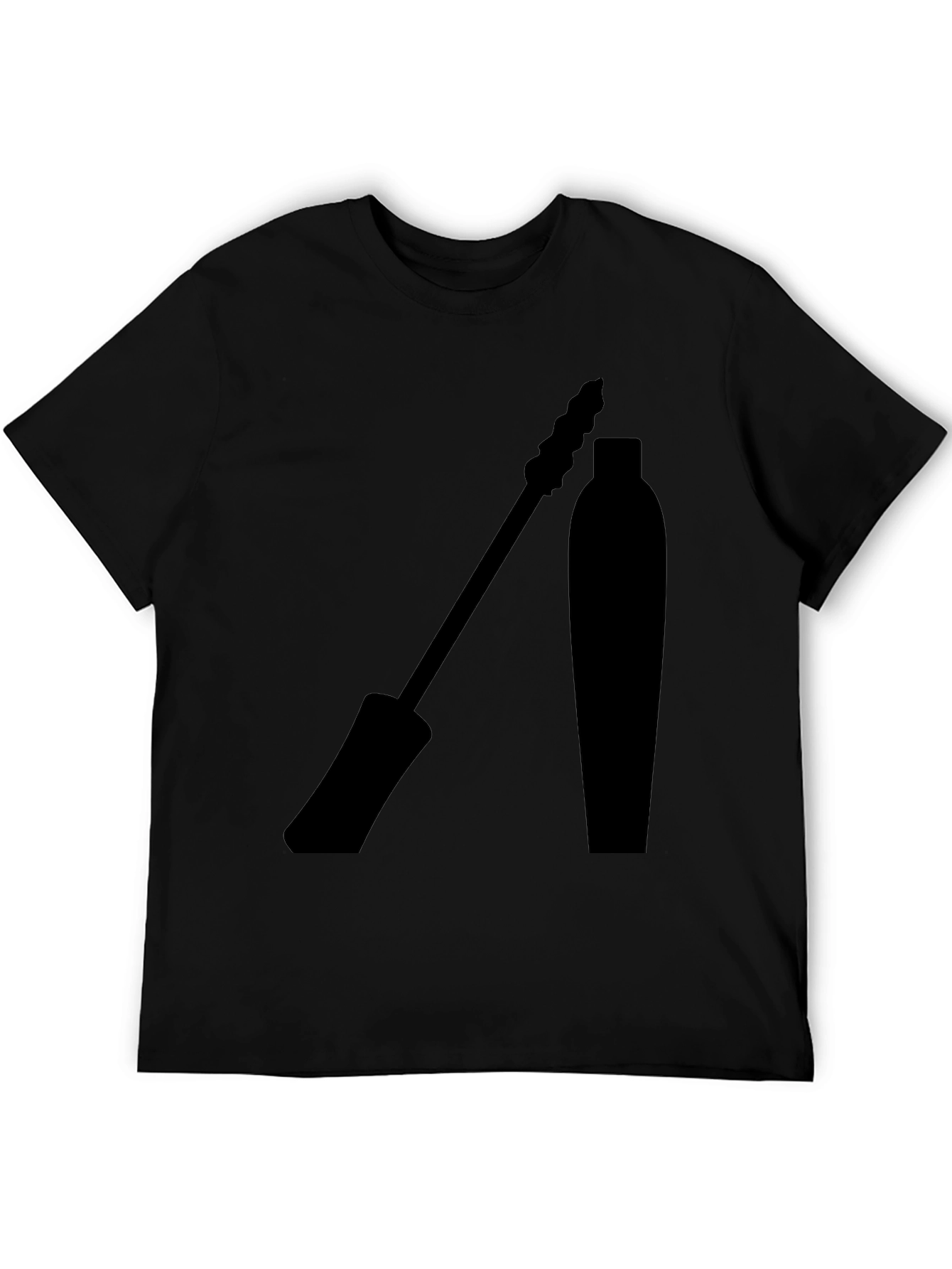 Black Mascara Graphic Tee - Stylish Eyelash Design T-Shirt view 5