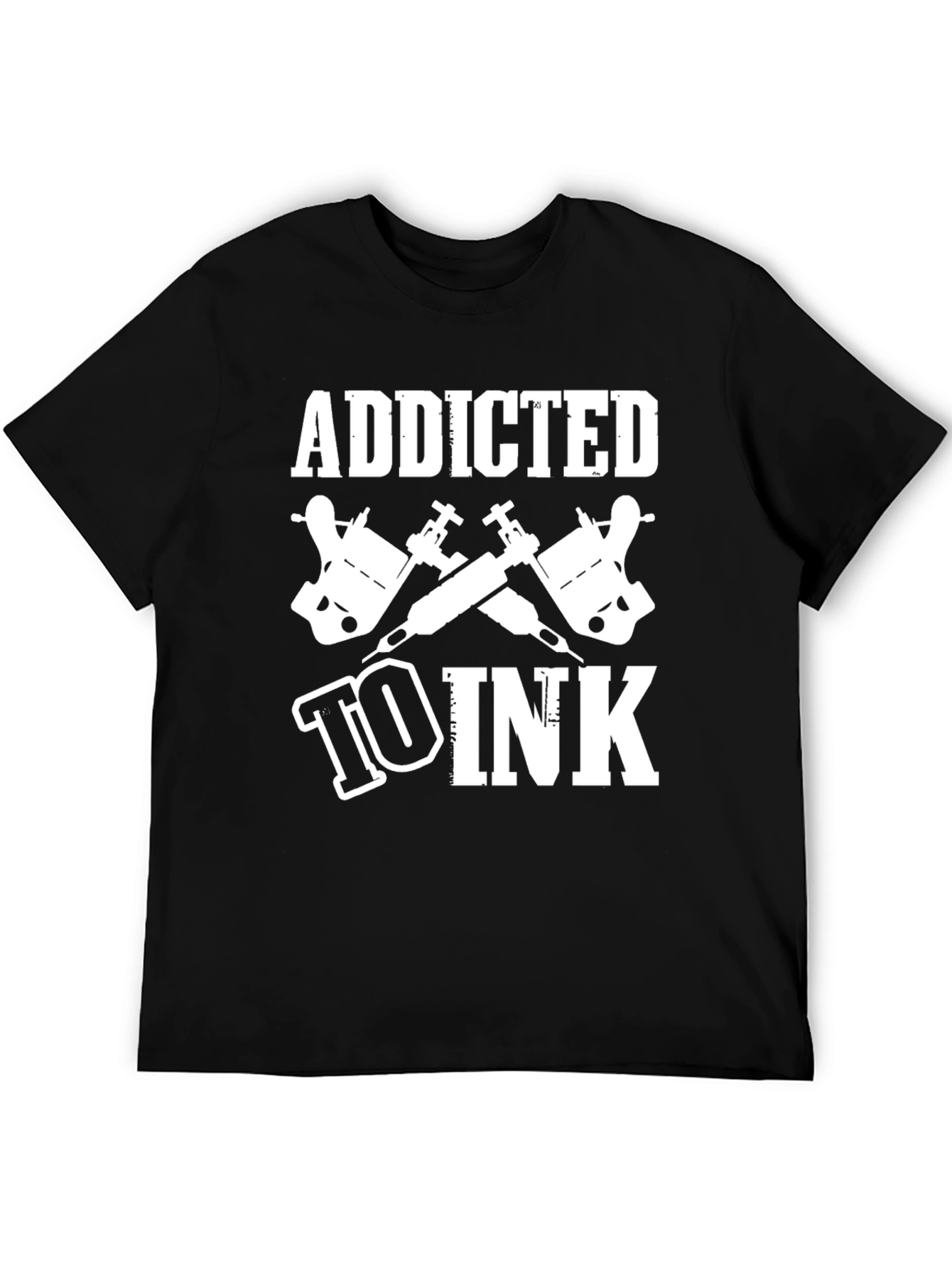 Black Addicted To Ink T-Shirt Tattoo Artist Gift view 5