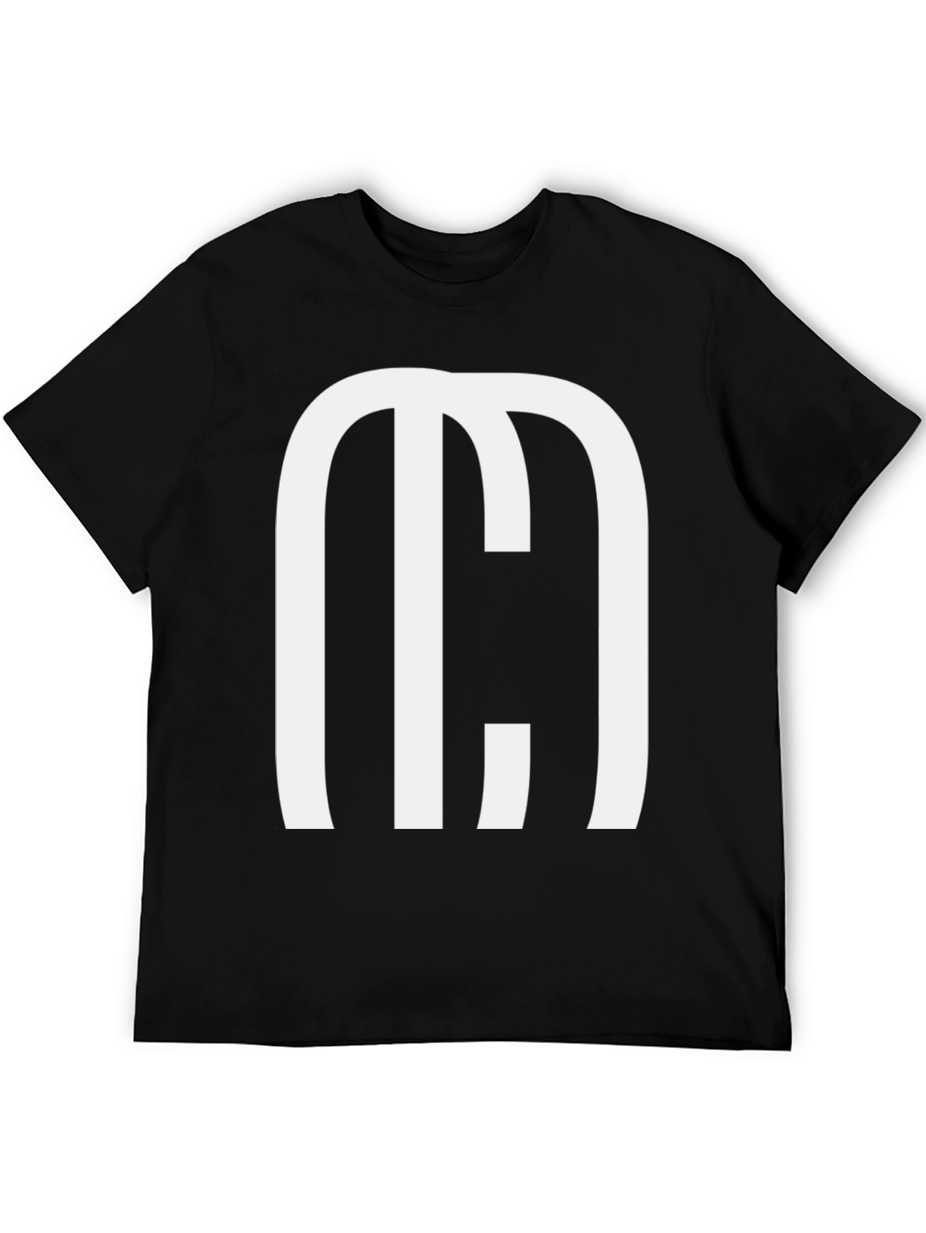 Black Bold Graphic Tee - Modern M Design view 5
