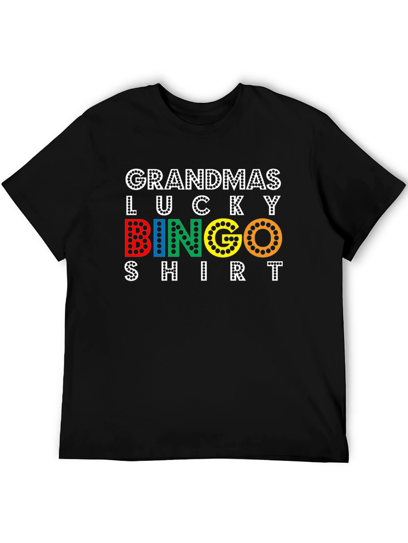 Black Grandma's Lucky Bingo T-Shirt view 5