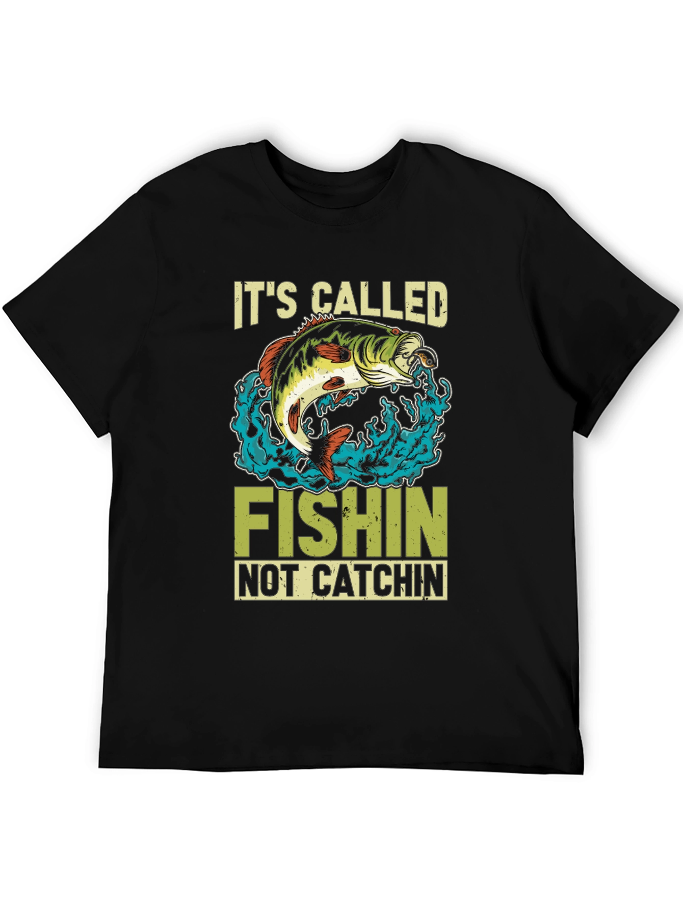 Black It's Called Fishin' T-Shirt - Fishing Apparel view 5