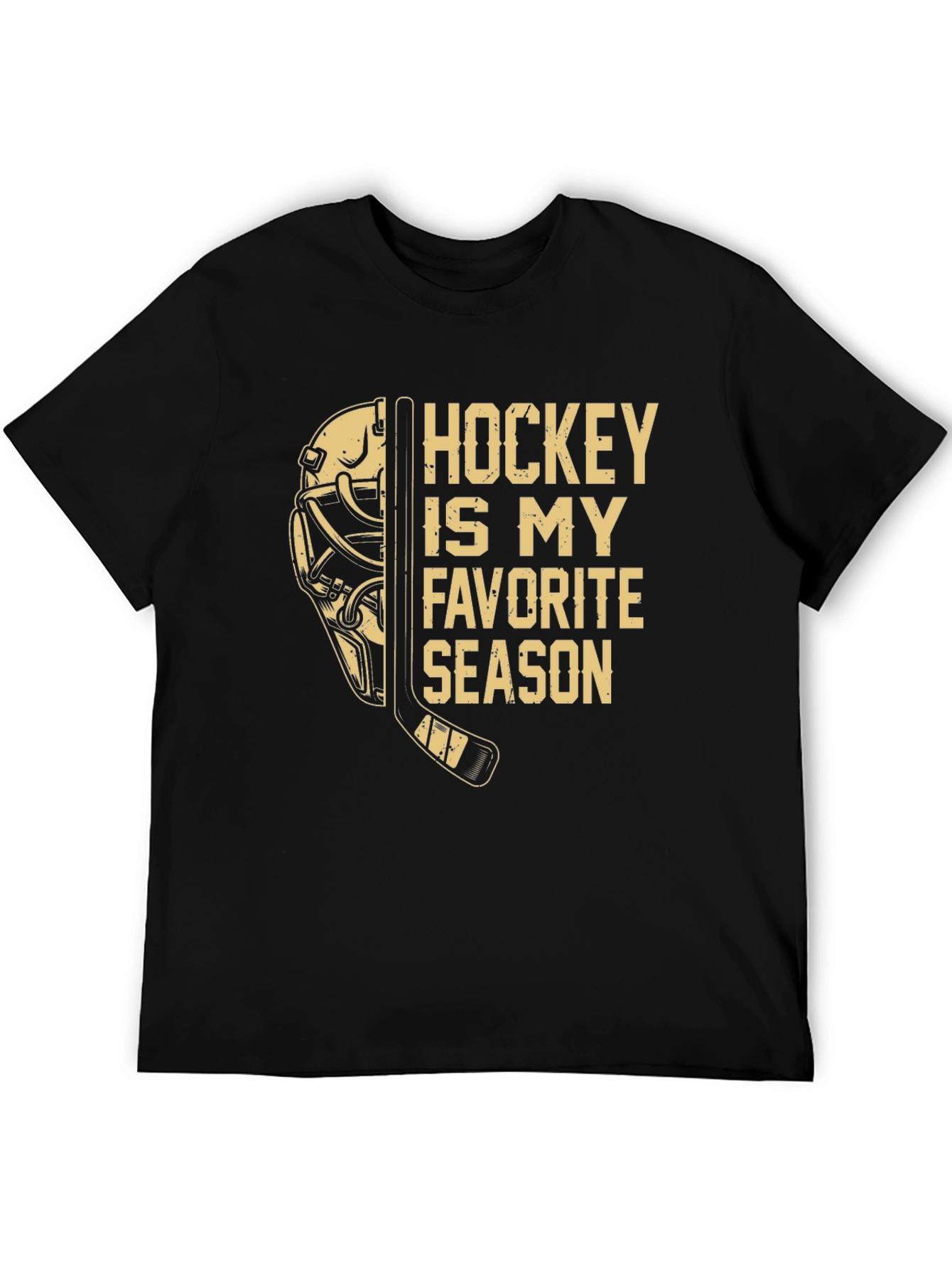 Black Hockey is My Favorite Season T-Shirt view 5