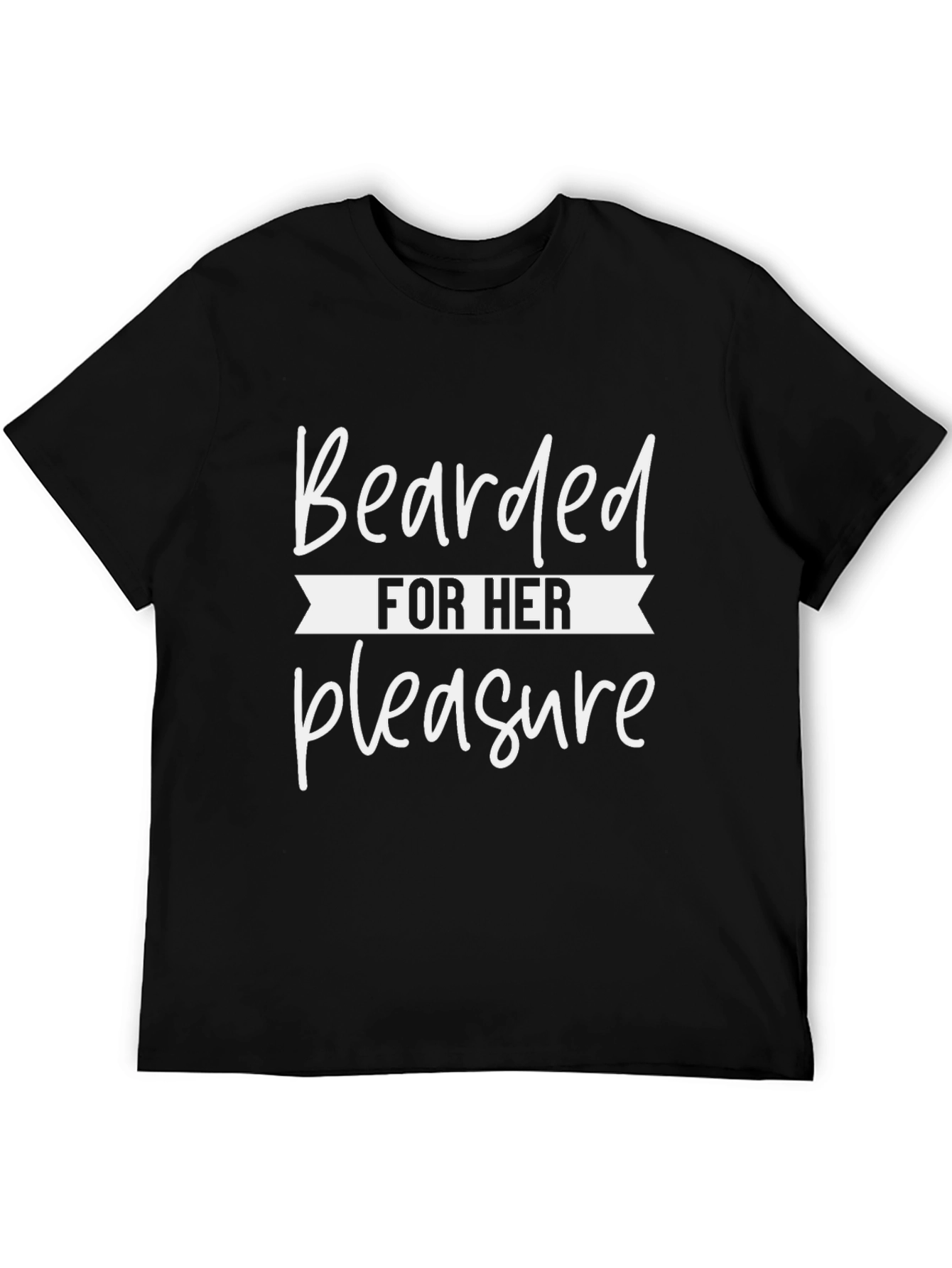 Black Bearded For Her Pleasure Graphic Tee view 5