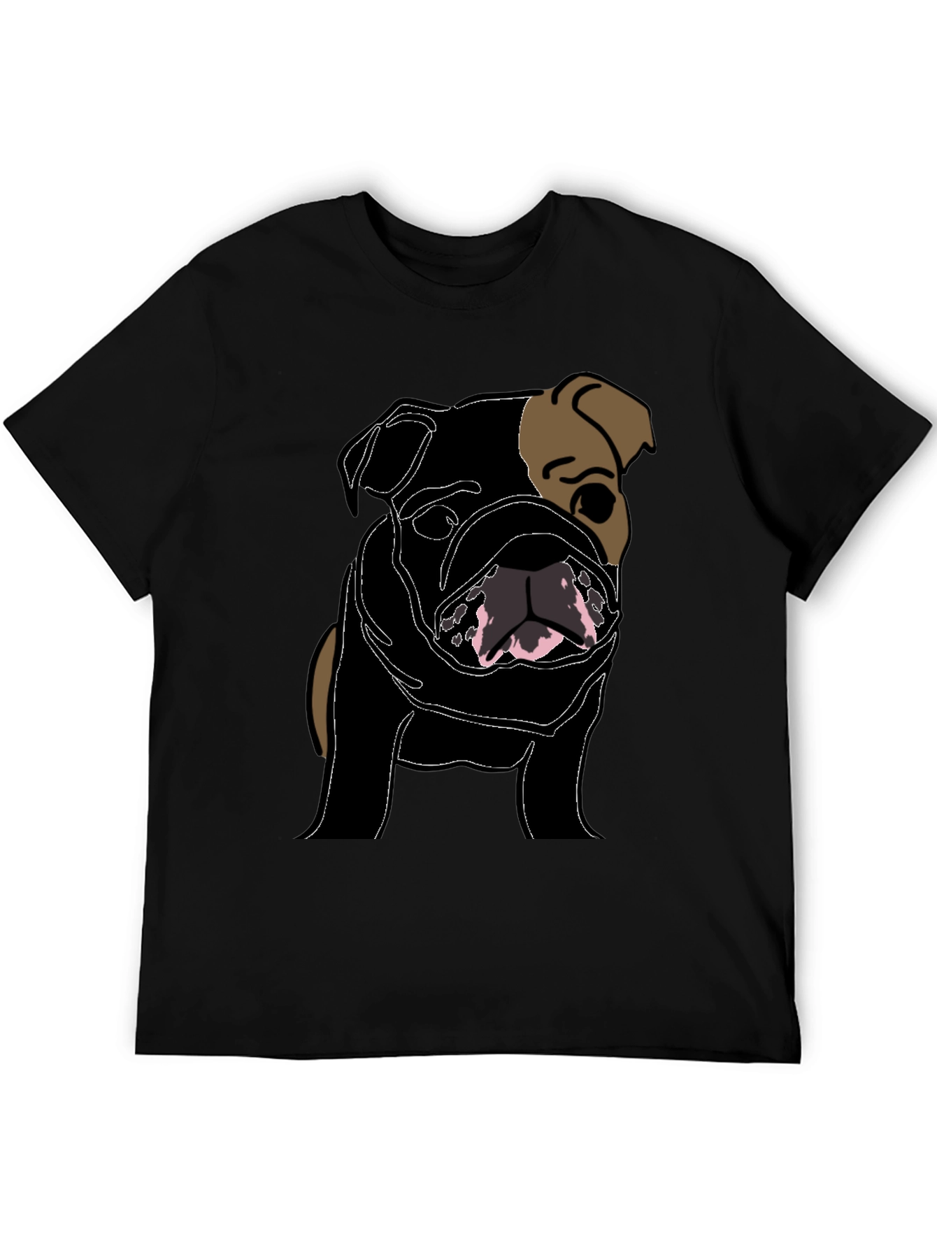 Black Bulldog Graphic Tee - Stylish Dog Lover's Shirt view 5