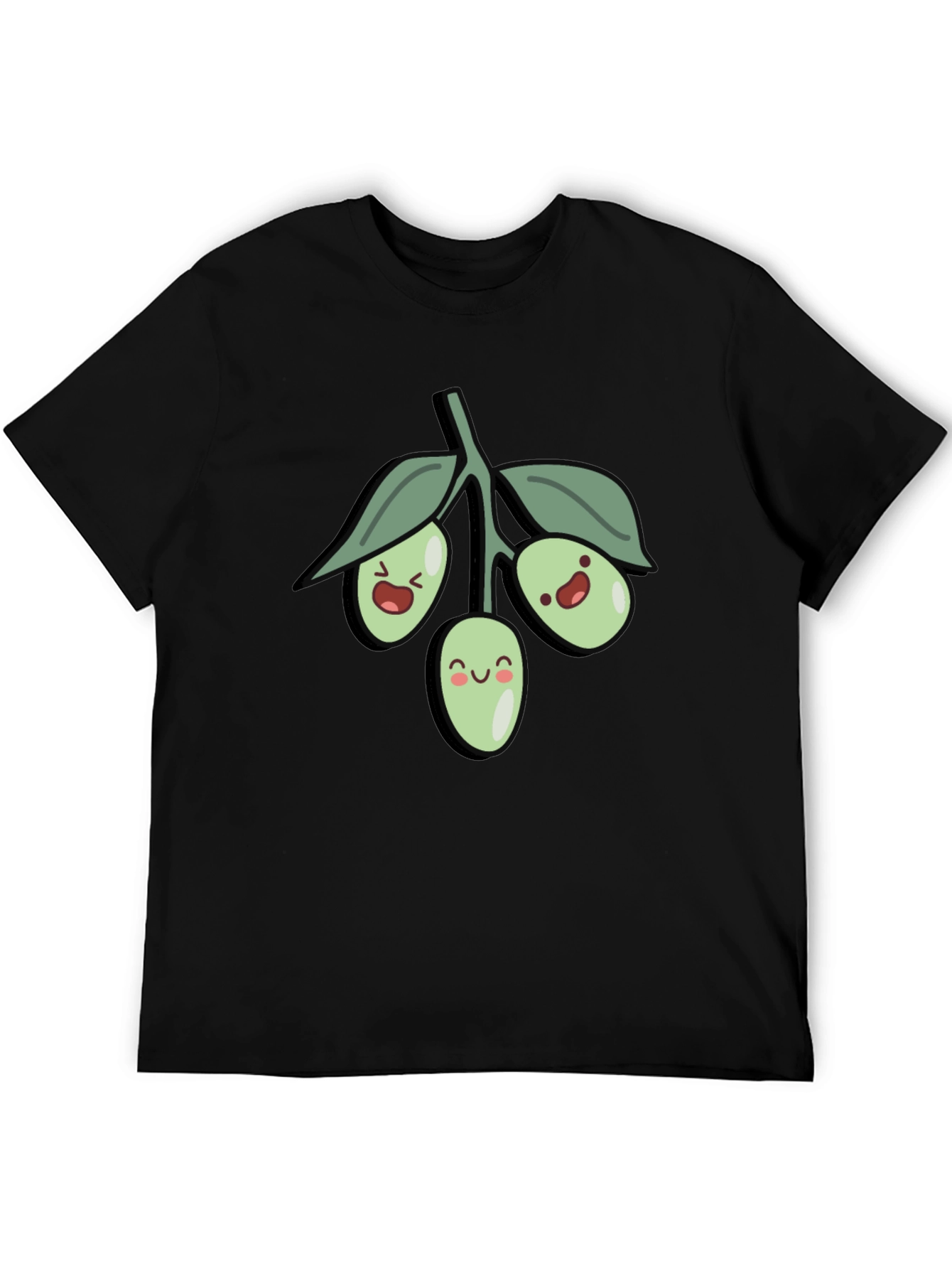 Black Olive You T-Shirt - Cute Graphic Tee view 5