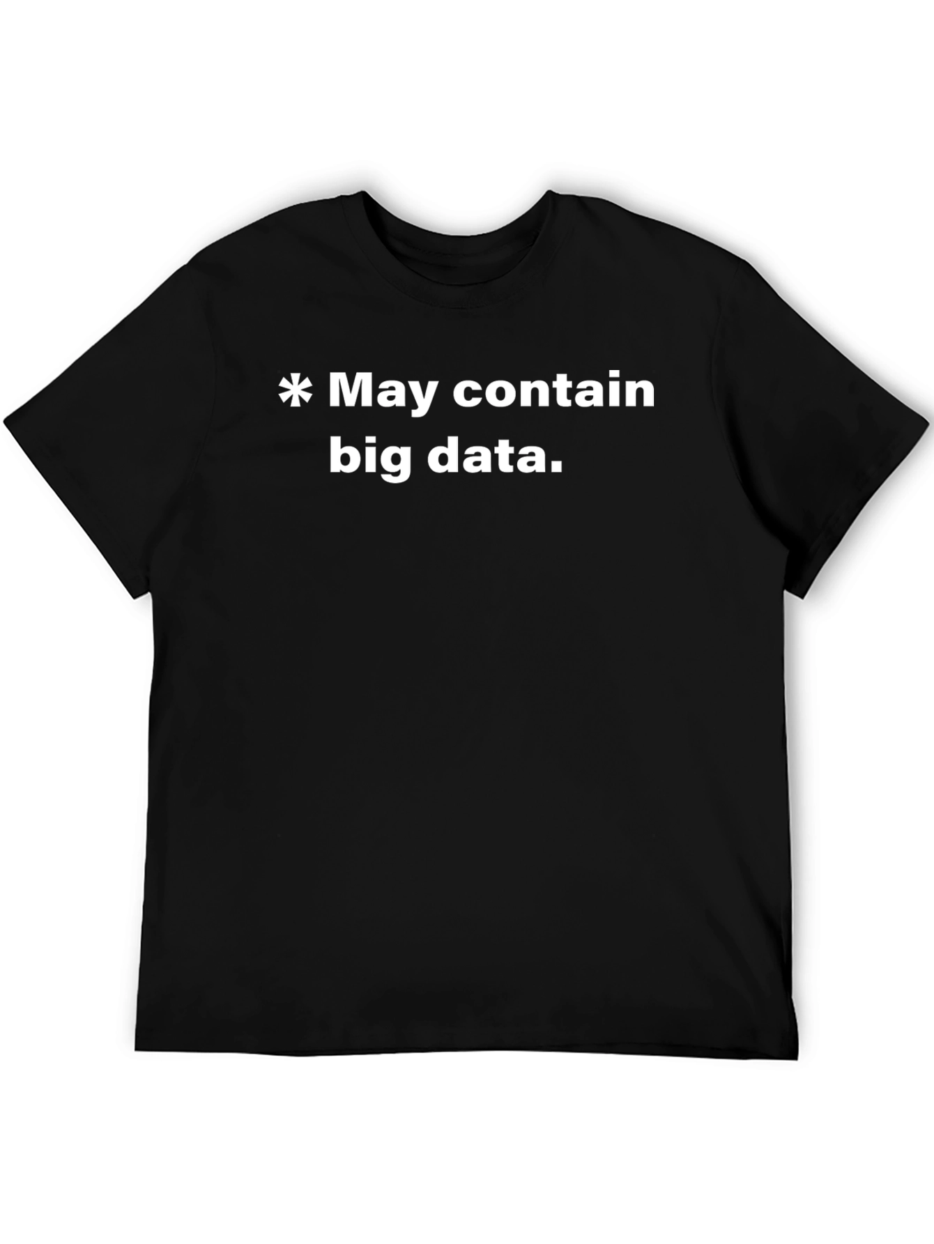 Black Big Data T-Shirt - Funny Programmer Shirt view 5