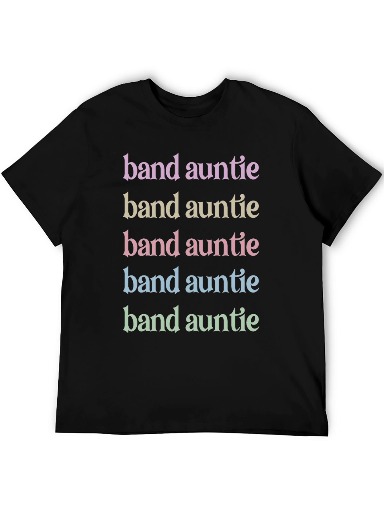 Black Band Auntie Graphic Tee - Unisex Cotton T-Shirt view 5