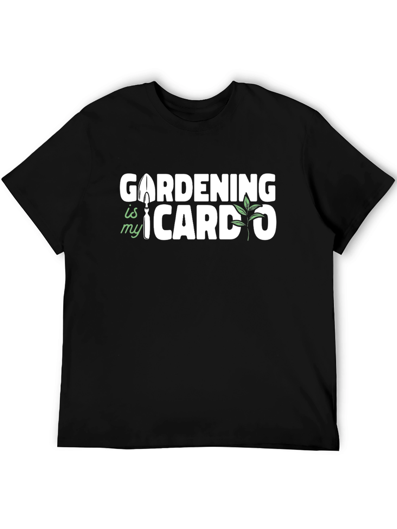 Black Gardening Is My Cardo T-Shirt - Gardening Lover Gift view 5