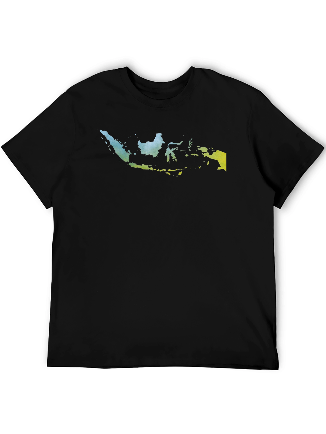 Black Indonesia Map Graphic Tee - Black view 5