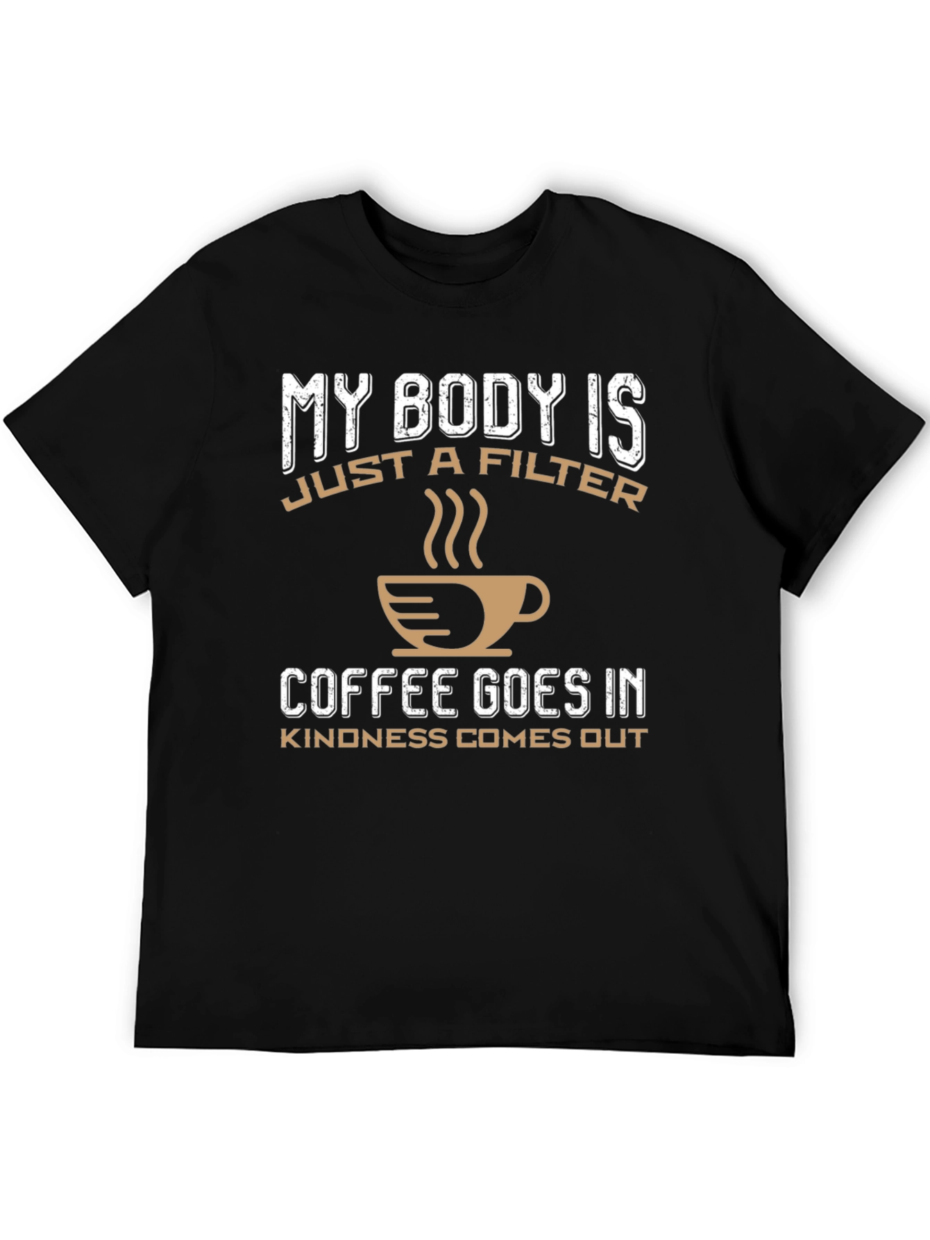 Black Coffee Filter T-Shirt view 5