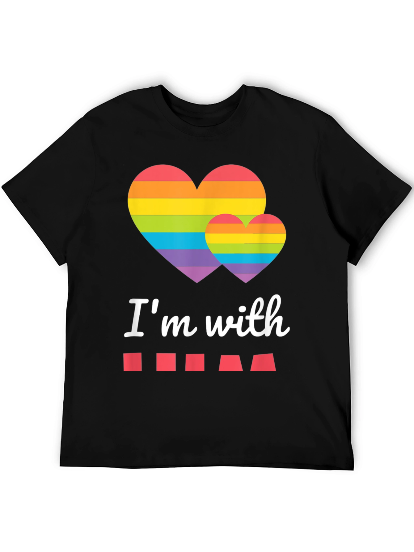 Black Pride Month Rainbow Heart T-Shirt view 5