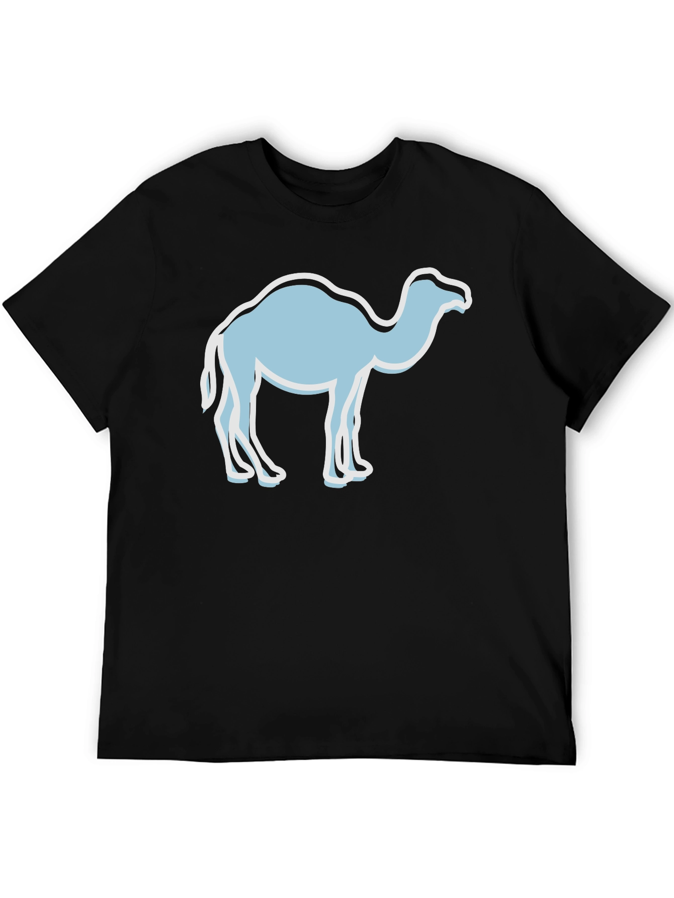 Black Camel Graphic Tee - Unisex Black T-Shirt view 5